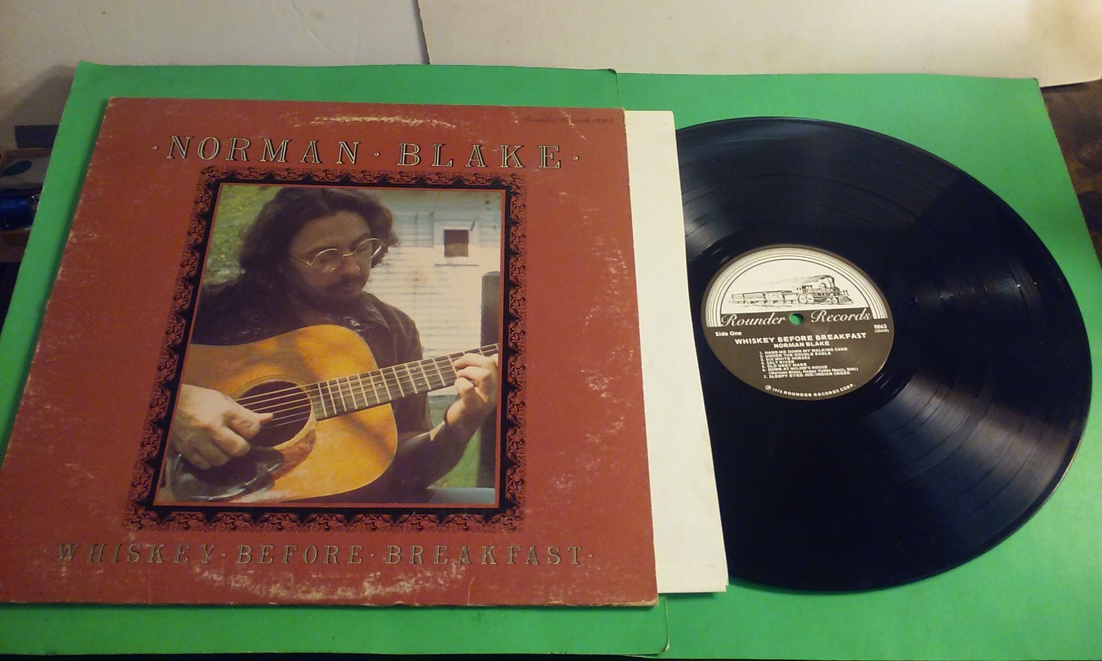 Norman Blake LP/ Whiskey Before Breakfast 1976 Rounder 0068 VG+ Vinyl & VG Cover