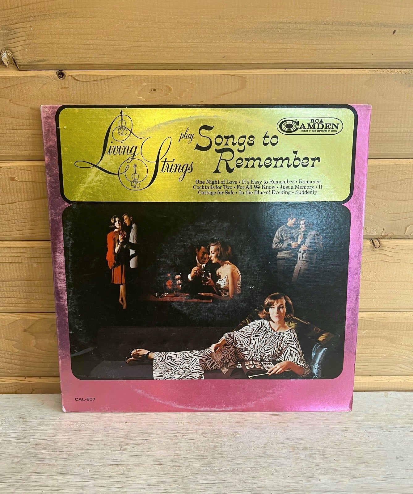 Living Strings Songs To Remember Ballad Vinyl RCA Record LP 33 RPM 12″