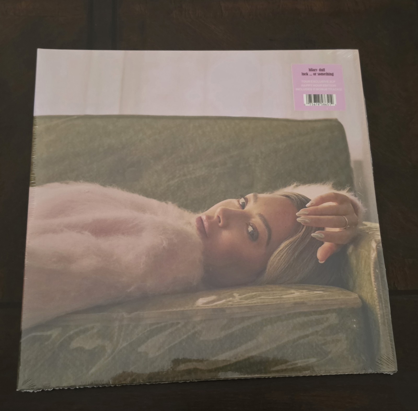 Hillary Hilary Duff Luck Or Something Pink Vinyl LP Singed Insert Tour EXCLUSIVE