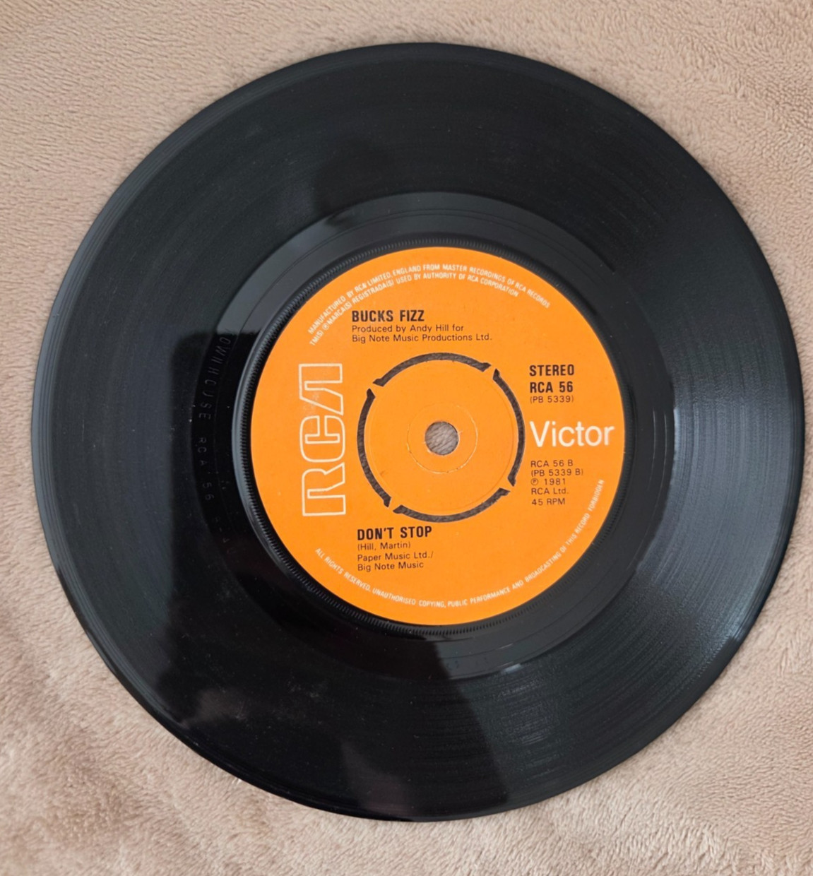 Bucks Fizz – Making Your Mind Up 7 inch Vinyl Record