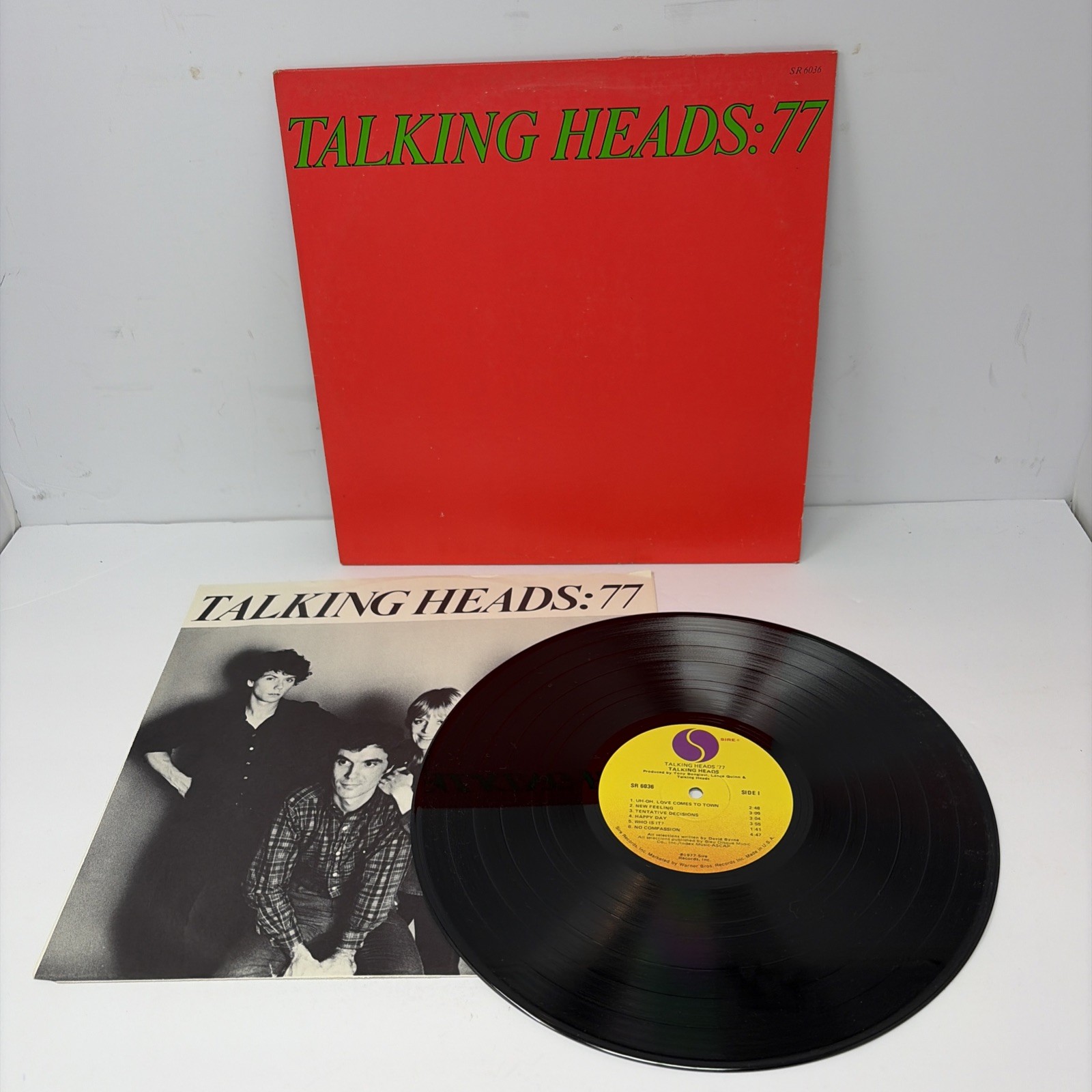 TALKING HEADS 77 SIRE LP,SR 6036 EX Vinyl Record – 1977