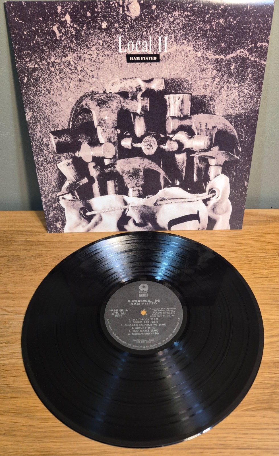 Local H Ham Fisted Gold Stamp Promo 1995 Island Records Alt Rock Vinyl LP