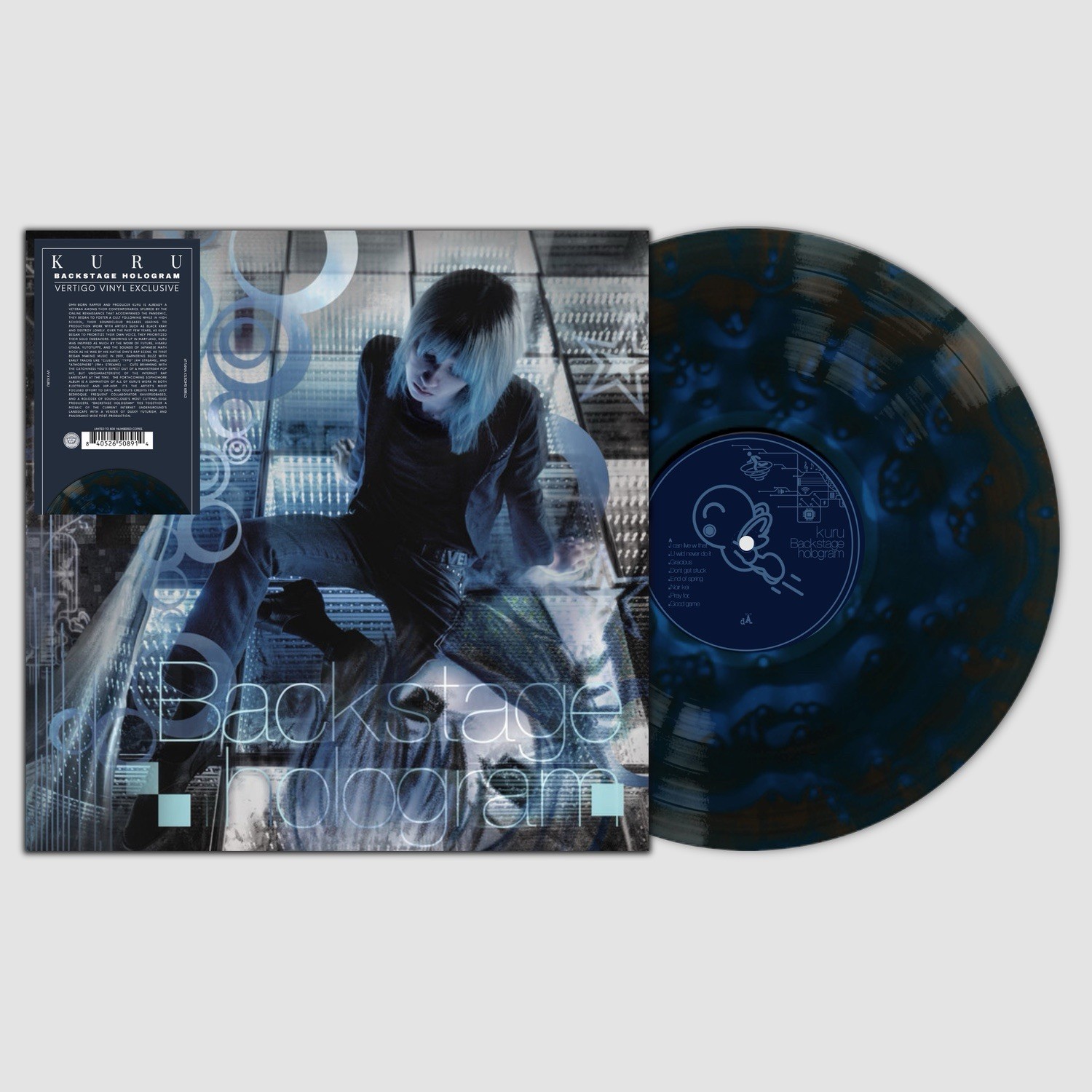 Kuru – Backstage Hologram Cyber Ghostly Vertigo Vinyl Record LP /500 IN HAND✅