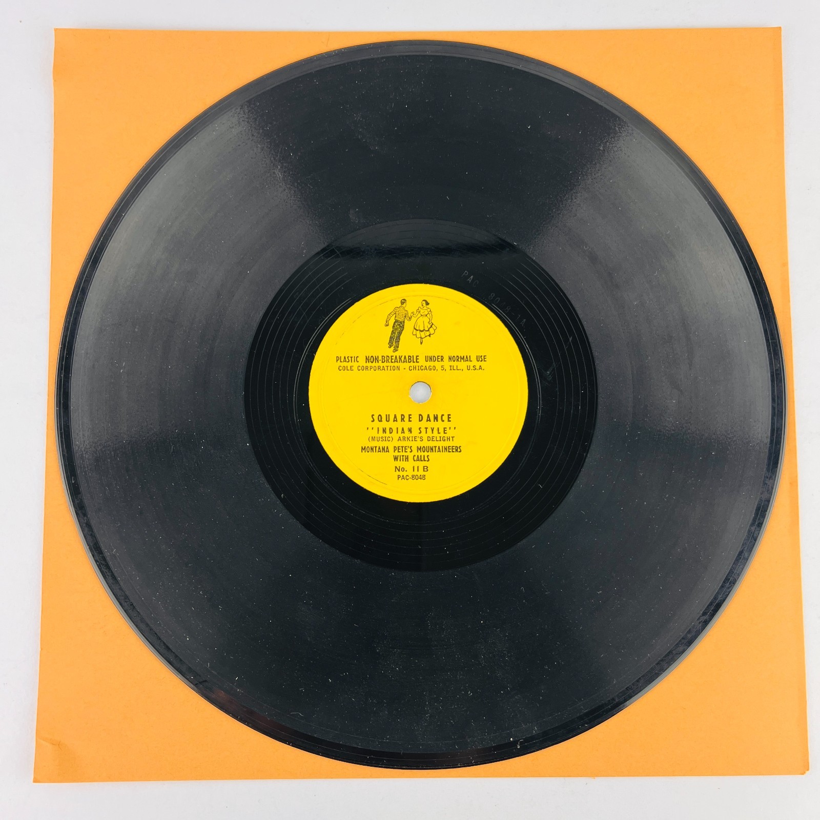 Montana Pete – Square Dancing With Calls 78RPM Single Record 3x 10″ Vinyl 78 RPM
