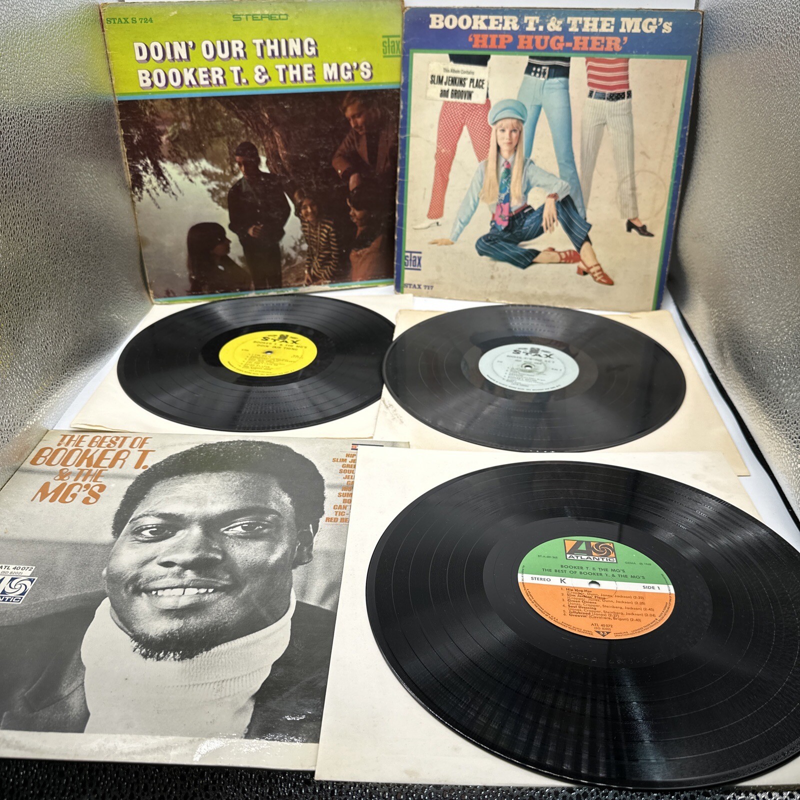 Booker T. & The MG’S Lot Of 3 LP Vinyl Records- SD 8202, Stax S 724 & Stax 717