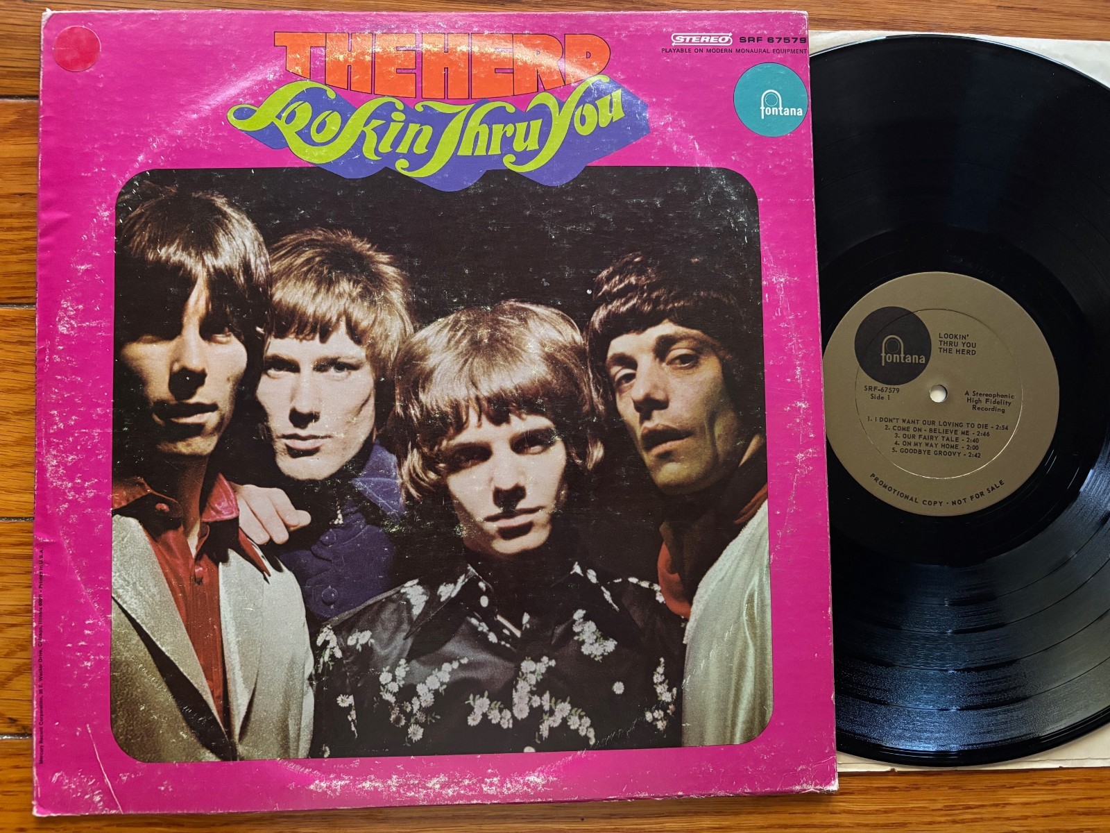 The Herd lp Lookin Thru You **Fontana** Promo Peter Frampton