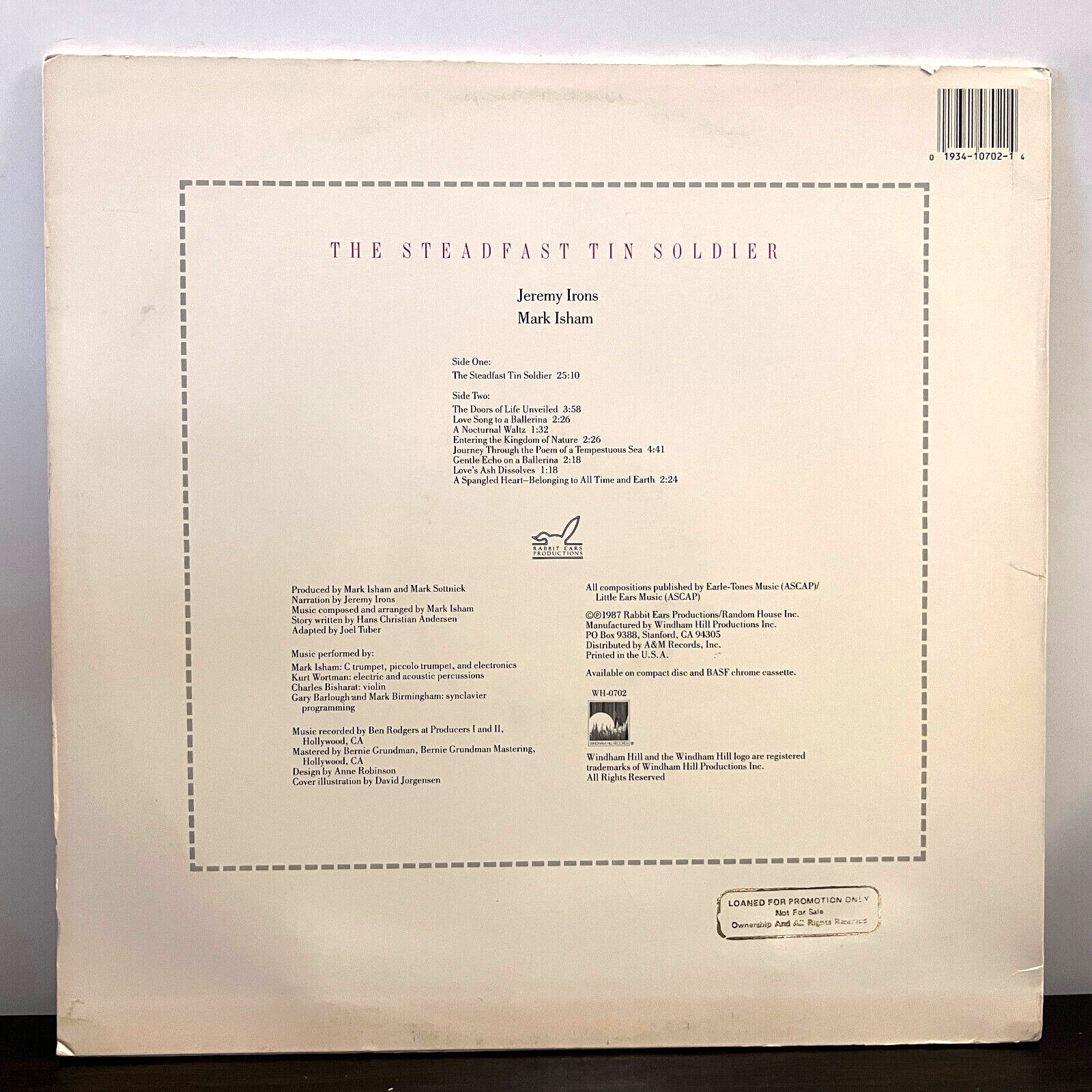 MARK ISHAM – Steadfast Tin Soldier (Translucent) – 12″ Vinyl Record LP – EX