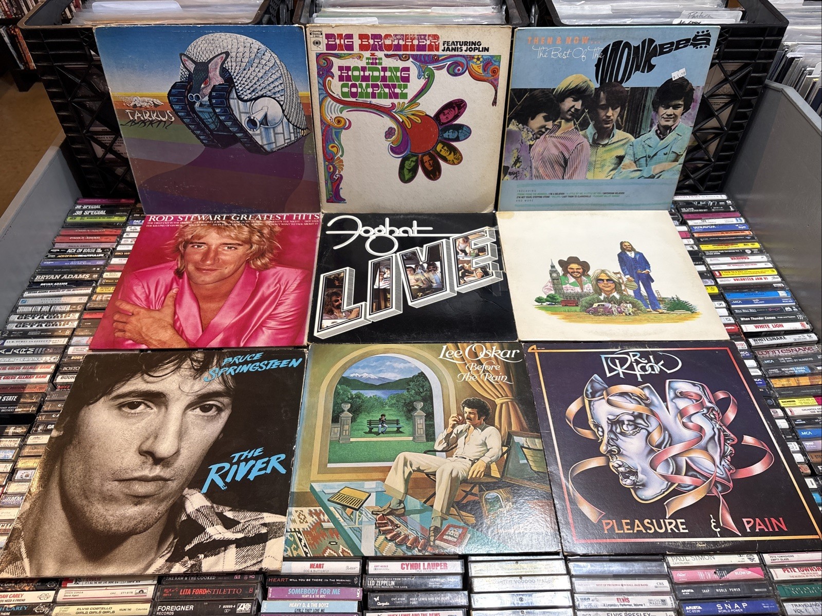 Rock / Pop 9x VINYL LP RECORD ALBUM LOT VG/VG+