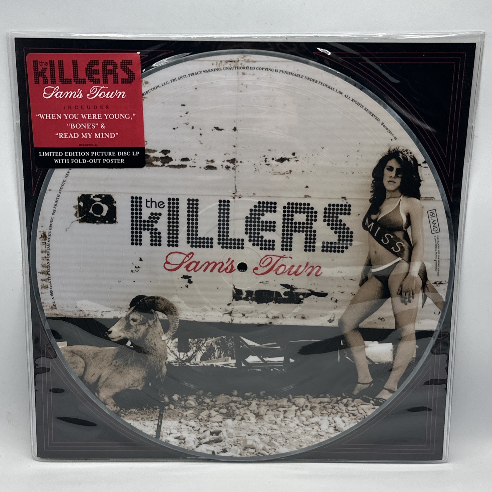 The Killers – Sam’s Town – 2006 US Picture Disc w/ Grey Rim (MINT / UNPLAYED)