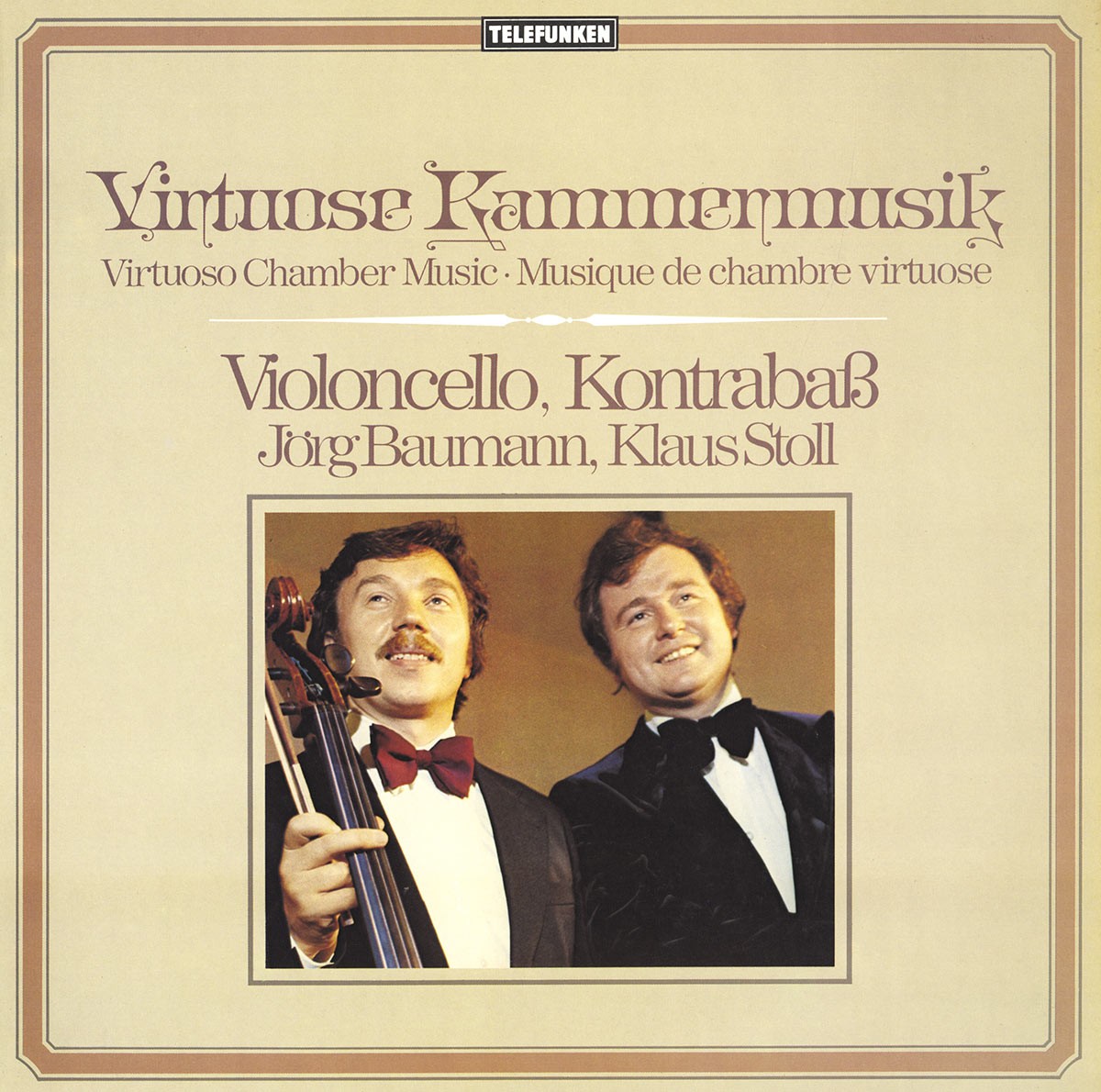 ROSSINI COUPERIN MOZART Works for Cello & Double-Bass BAUMANN STOLL Telefunken