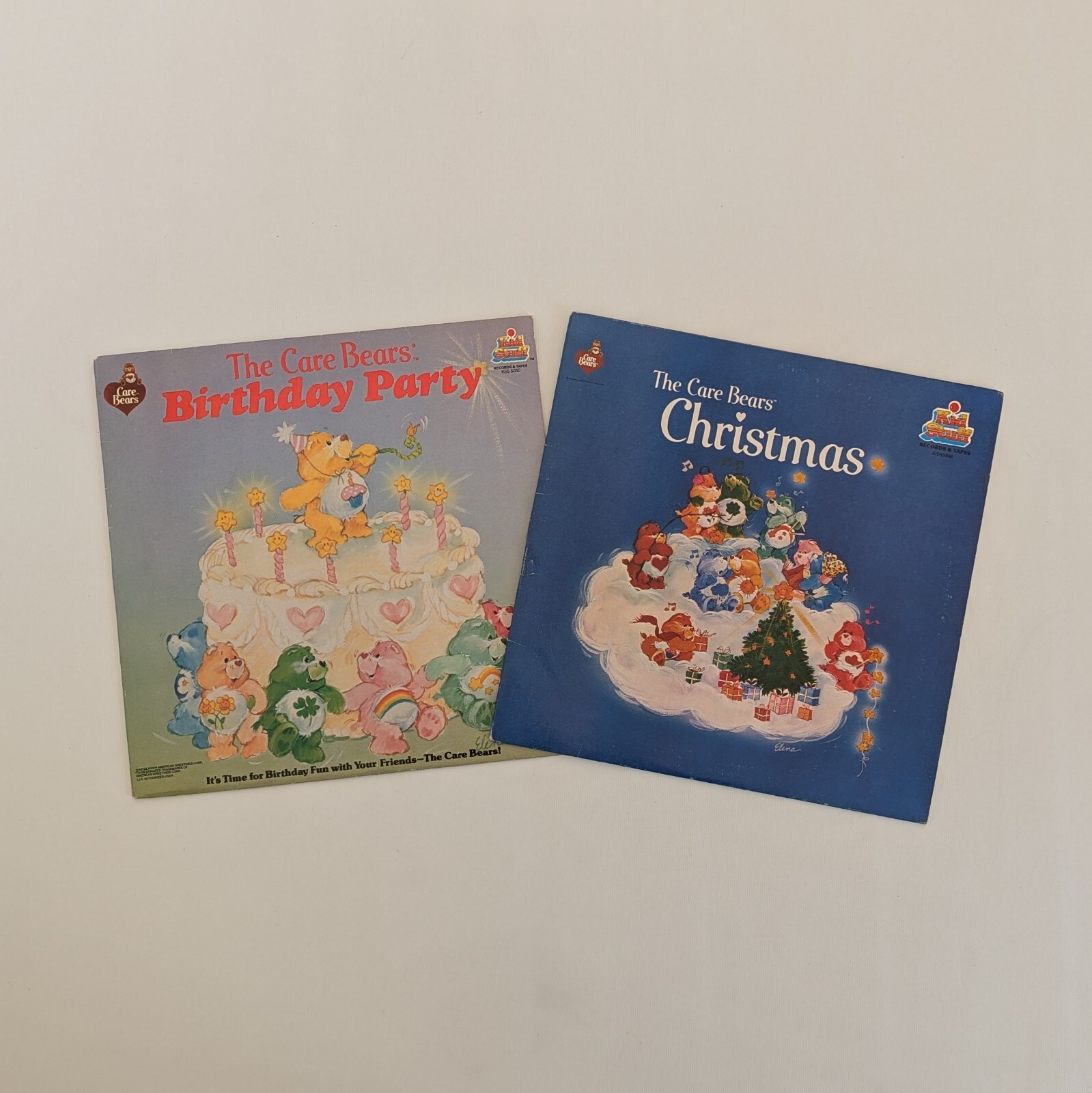 The Care Bears – A Care Bears Christmas/Birthday Party – 1983/84 Kid Stuff LP’s