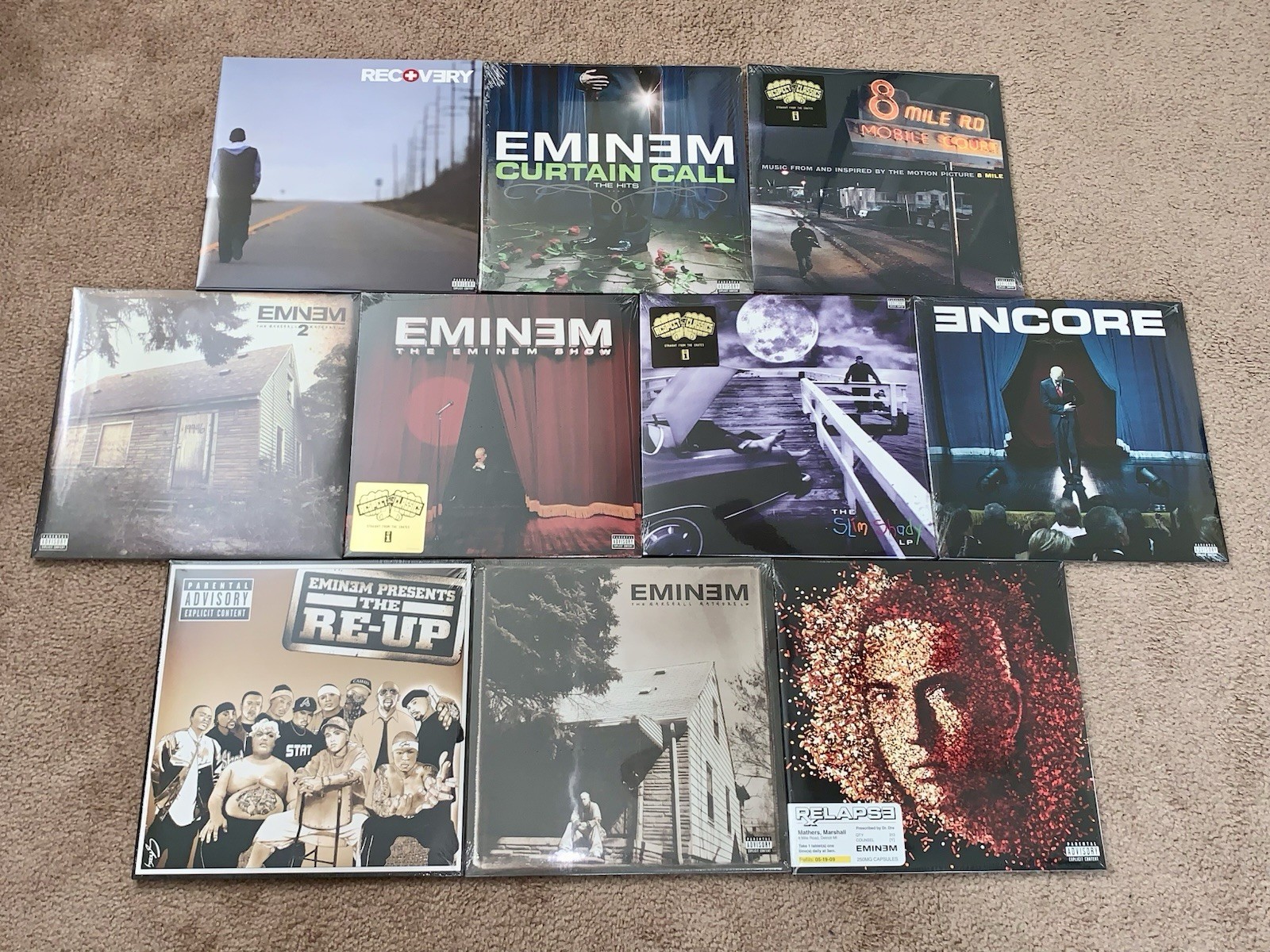 Eminem – Vinyl Box Set – The Vinyl LPs – 10 Records – Excellent Condition