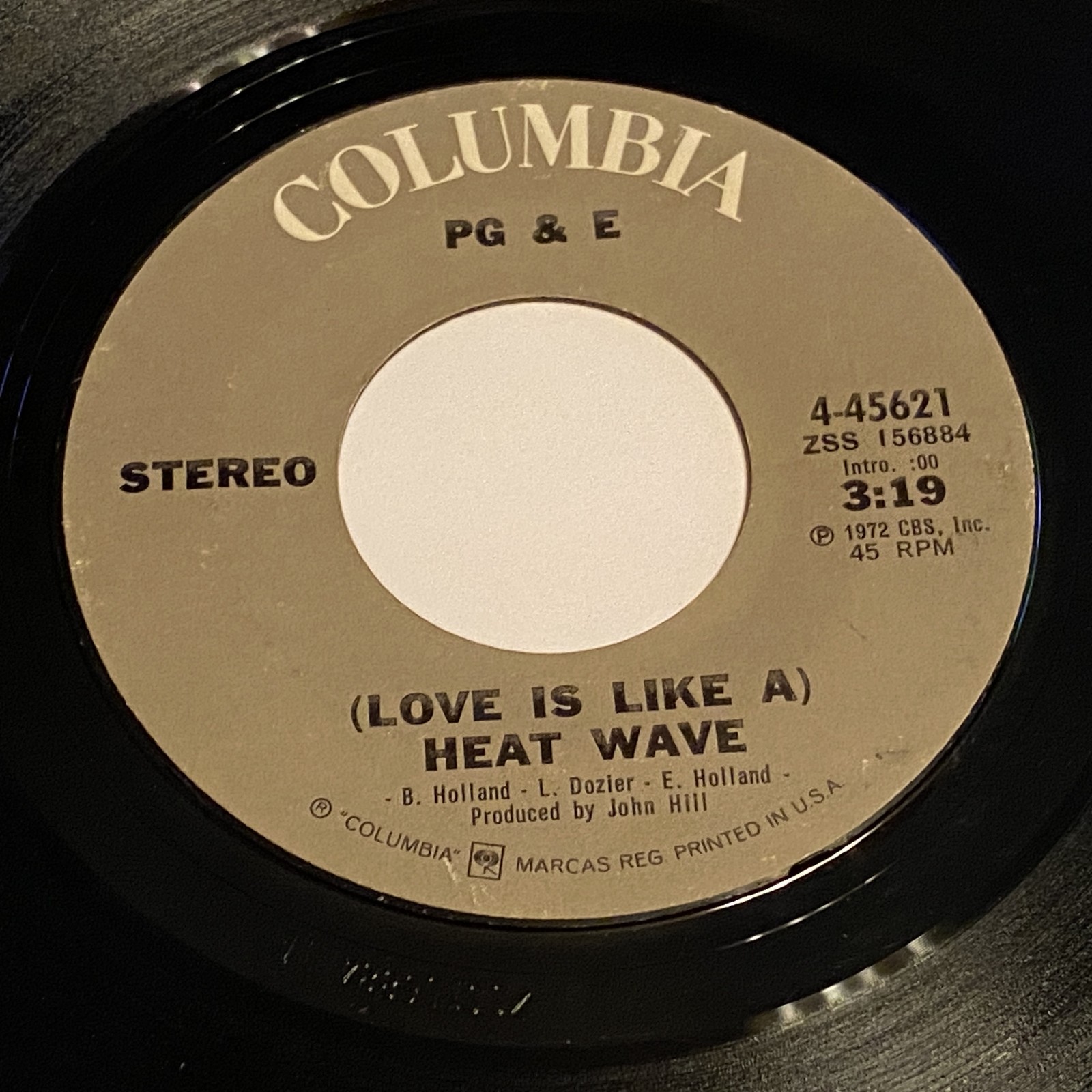 PG & E: We Did What We Could Do / (Love Is Like A) Heat Wave 45 – Rock