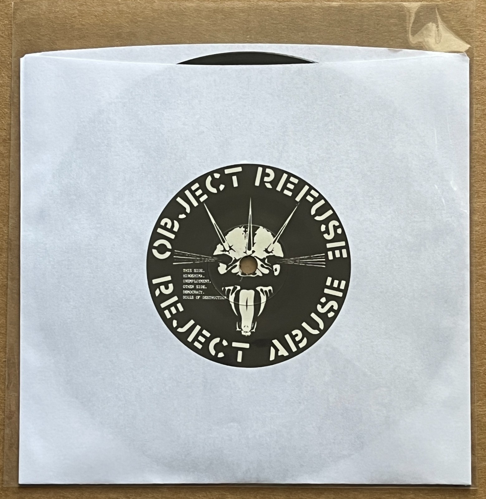 DIRT – OBJECT REFUSE REJECT ABUSE – 1981 CRASS RECORDS 7″ – UK Import 321984/6