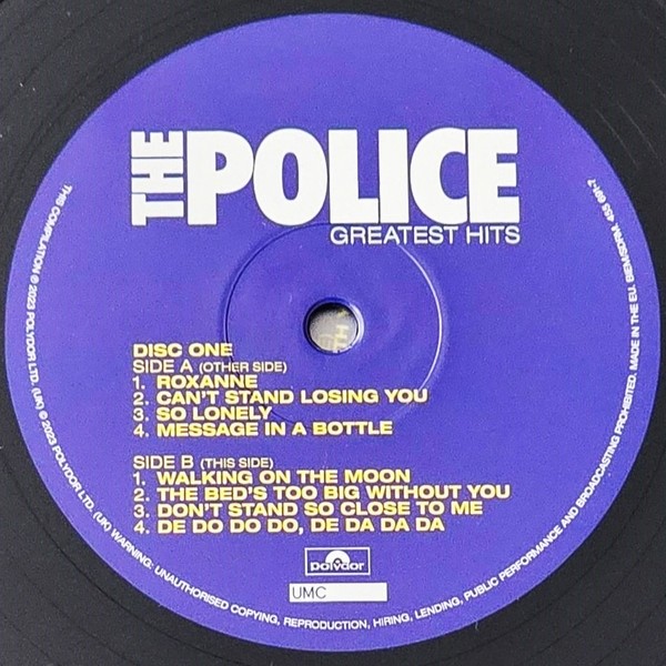 The Police : Greatest Hits (2023 Remastered 180g Vinyl 2LP) 455 692-5 NEW/SEALED