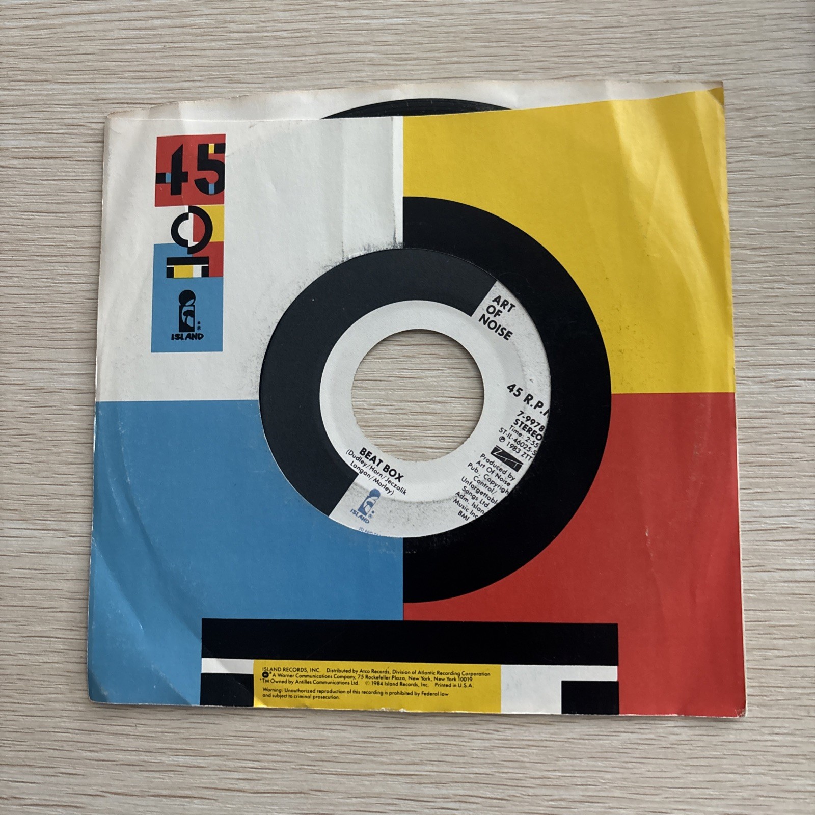 Art Of Noise beat box / moment in love 45 7″