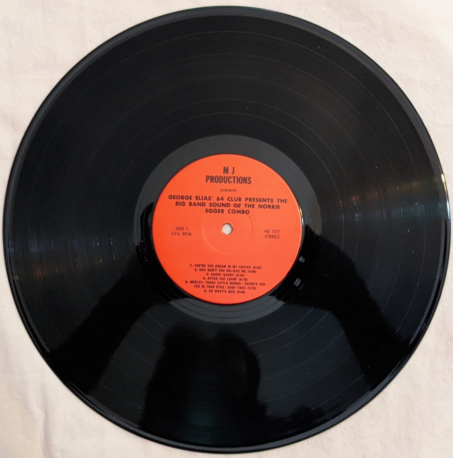 Norrie Egger Combo GEORGE ELIAS’ 64 SUPPER CLUB PRESENTS Czech NE 1177 lp SHRINK