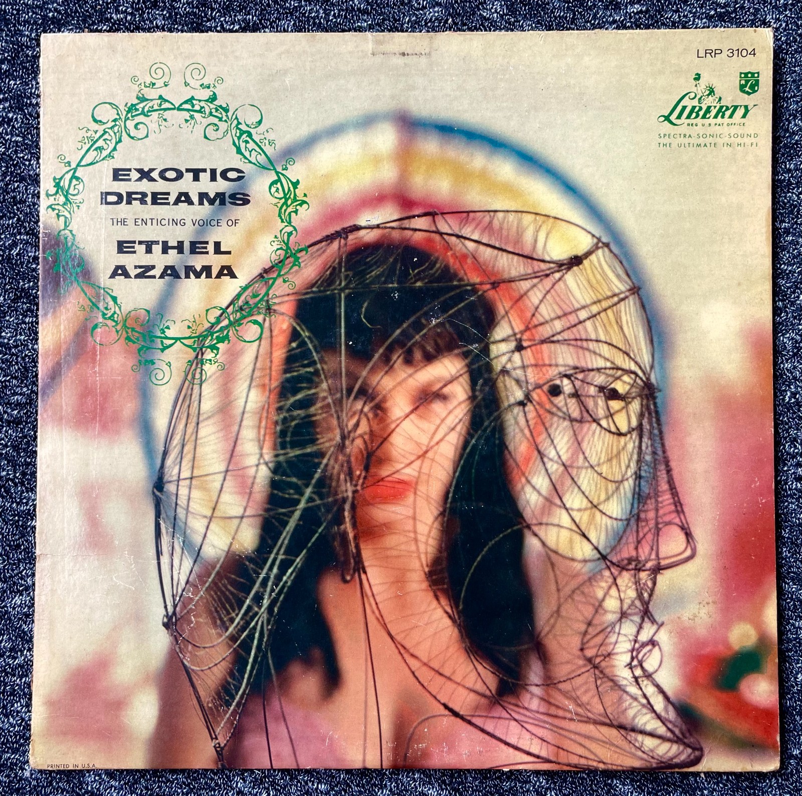 EXOTIC DREAMS 1959 LP The Enticing Voice of ETHEL AZAMA text MARTIN DENNY