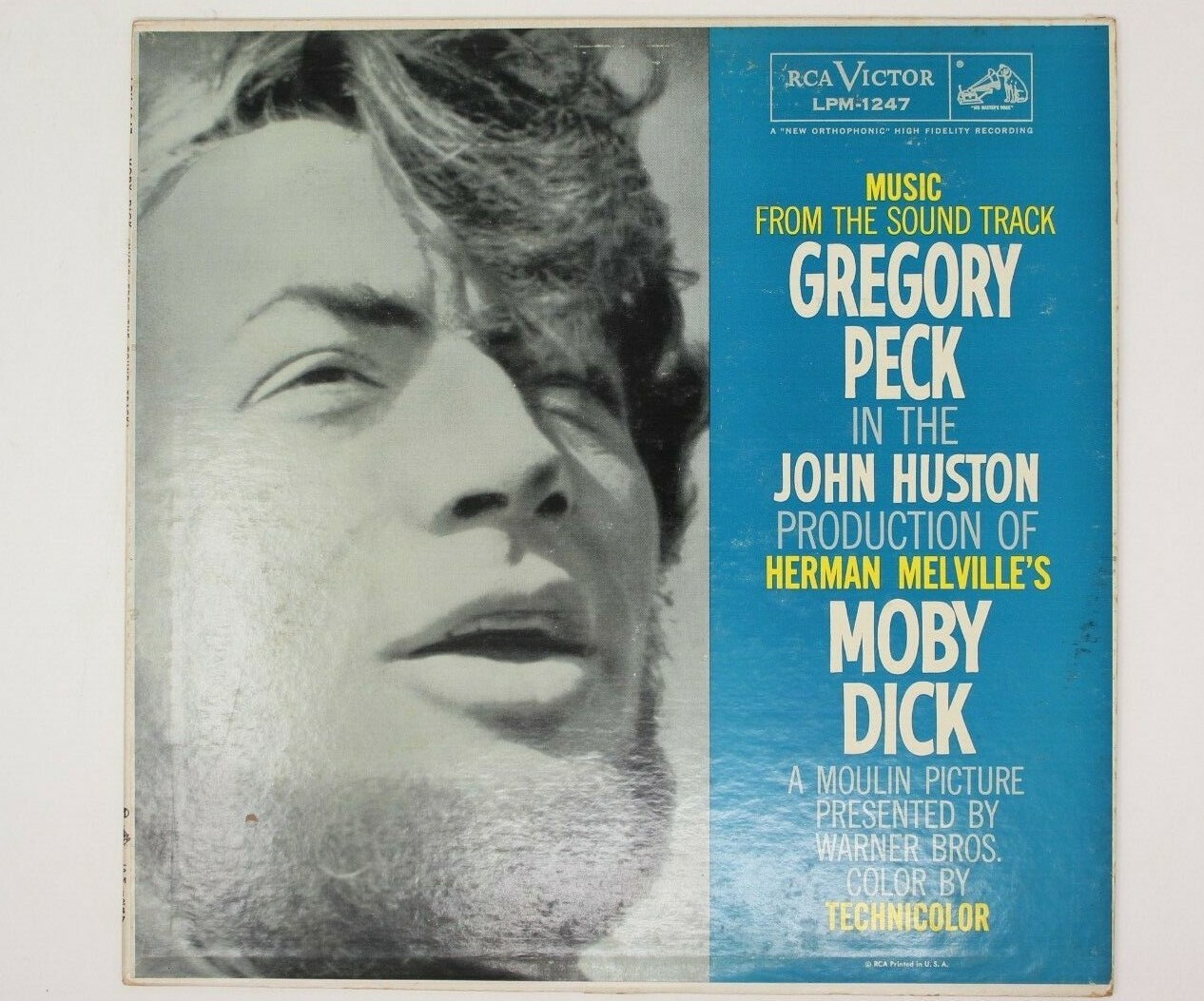 Orig Soundtrack MOBY DICK NMint RCA Gregory Peck MELVILLE Sainton ISHMAEL Whale