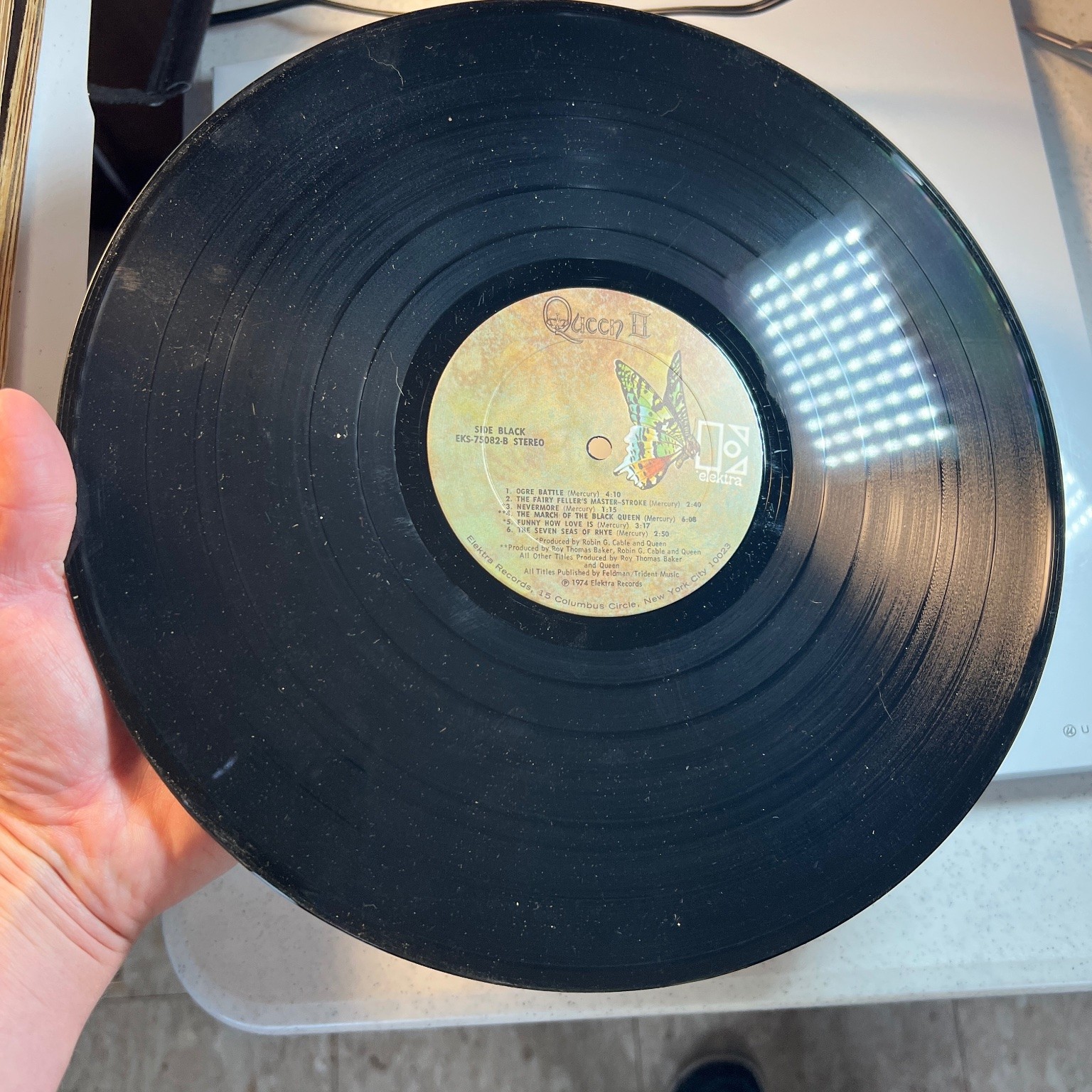 Queen – Queen II LP Record 1974 Elektra Rock 33 RPM US Press