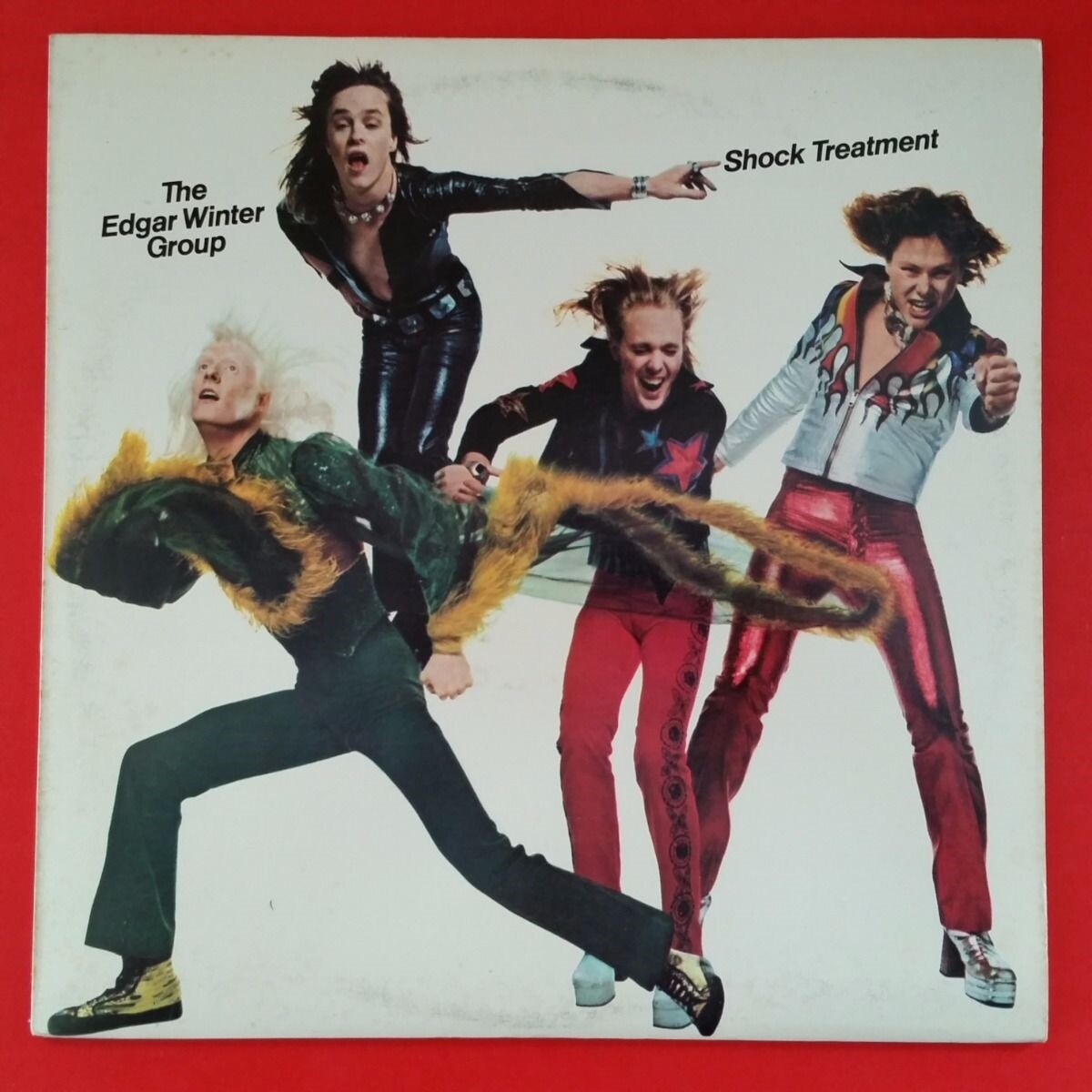EDGAR WINTER GROUP Shock Treatment LP Vinyl VG+ Cover VG++ Sleeve PE 32461