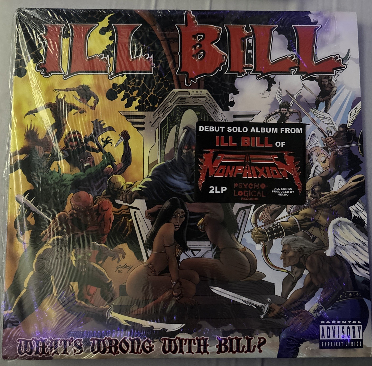 ILL BILL – WHAT’S WRONG WITH BILL? (VINYL 2LP) 2004 RARE!! NECRO + NON PHIXION