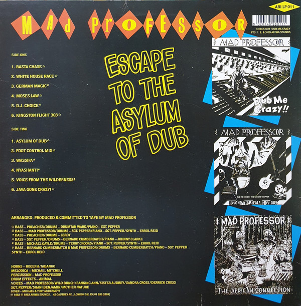 Mad Professor – Dub Me Crazy Part 4 (Escape To The Asylum Of Dub) (LP, Album, R