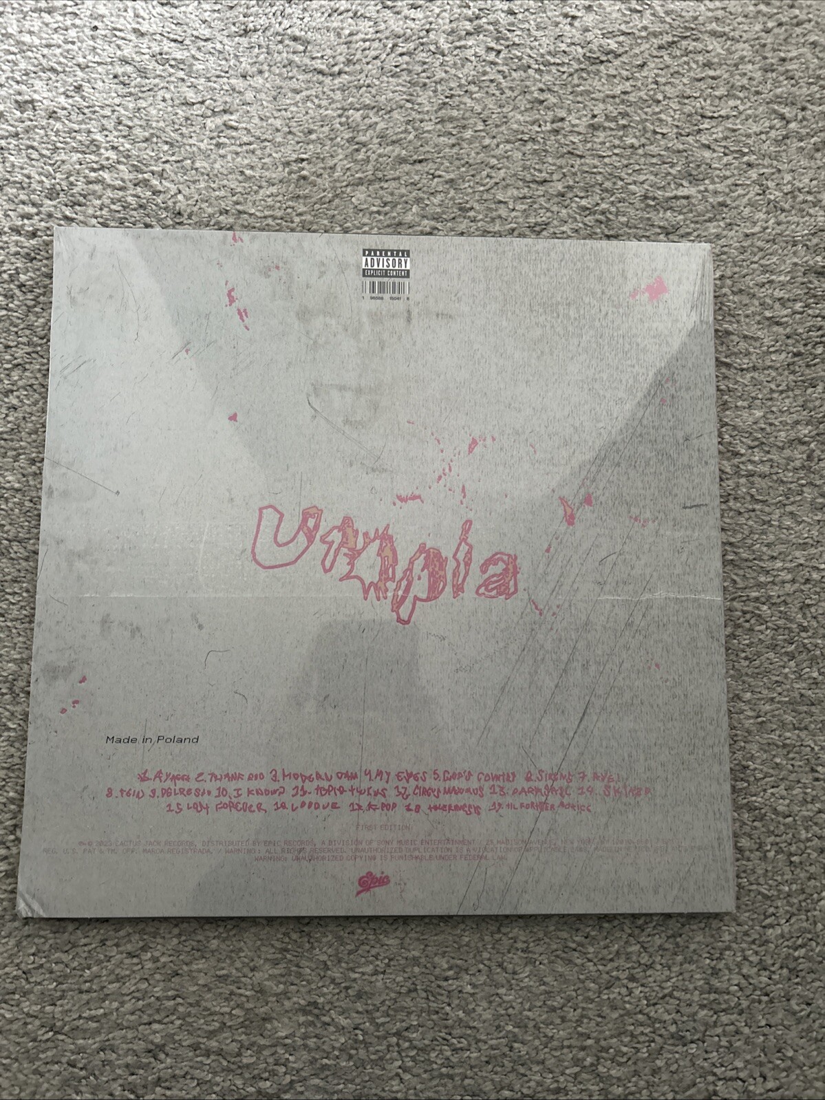 Brand New – Travis Scott Utopia Cover 1 Vinyl