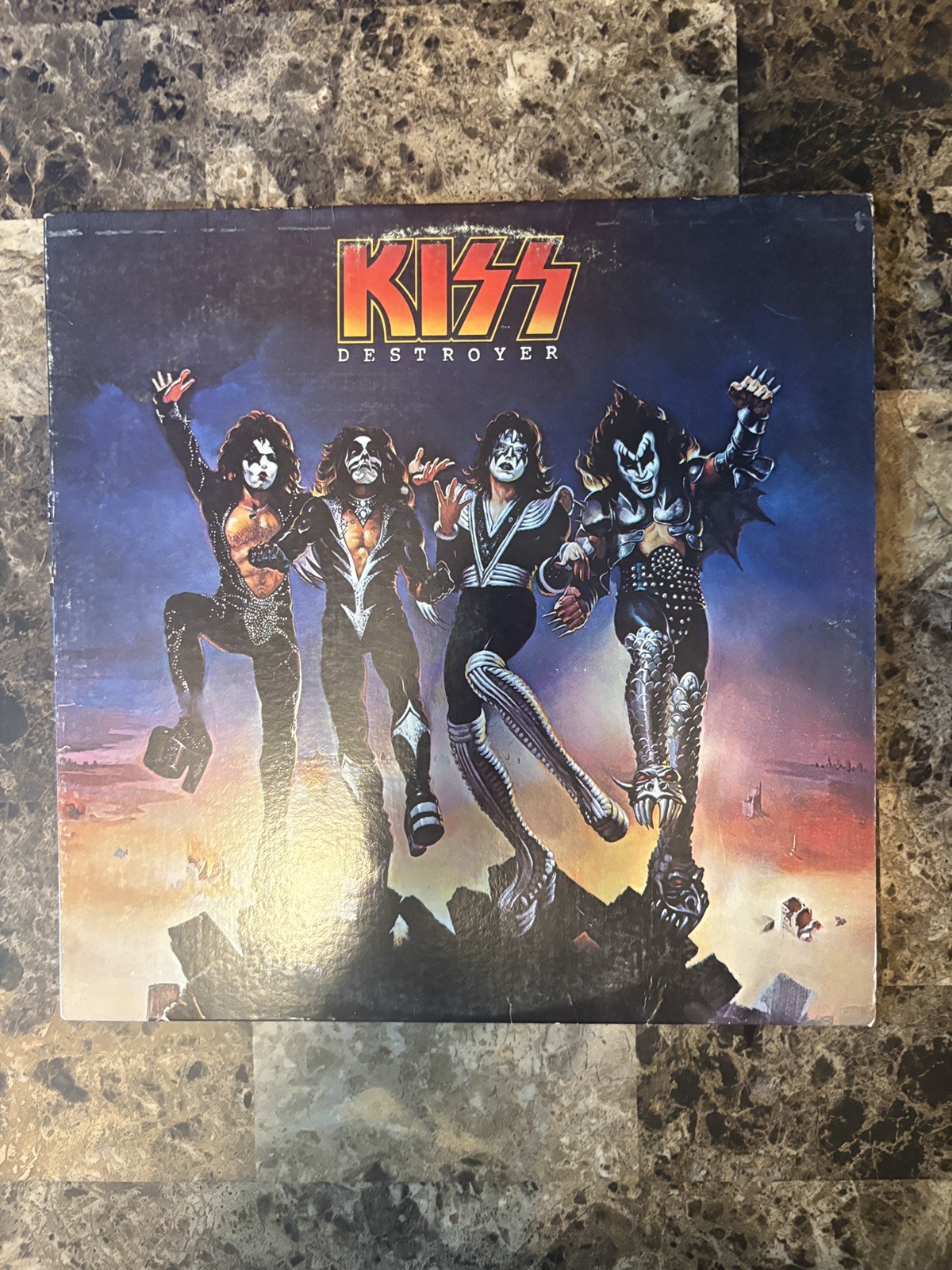 KISS Destroyer 1976 Vinyl LP Record Blue Label