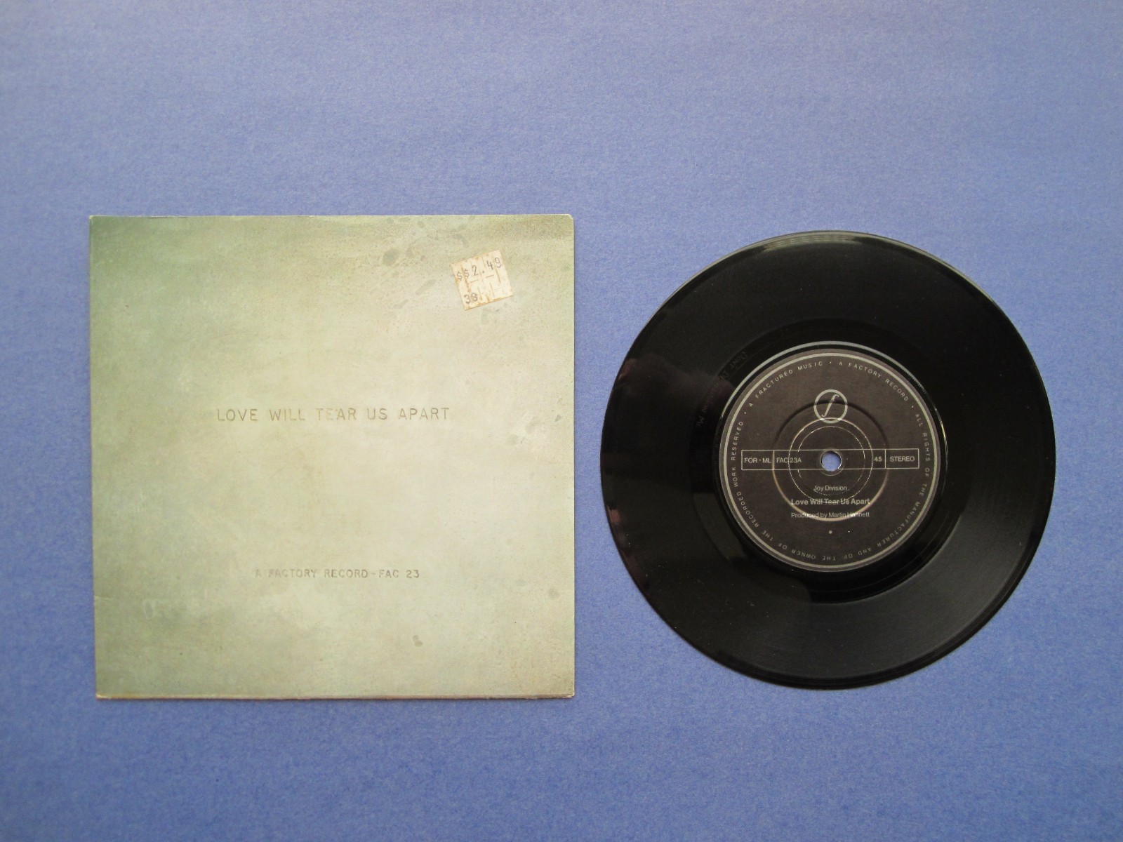 Joy Division Love Will Tear Us Apart 7” Vinyl Single Factory Record FAC 23 1980