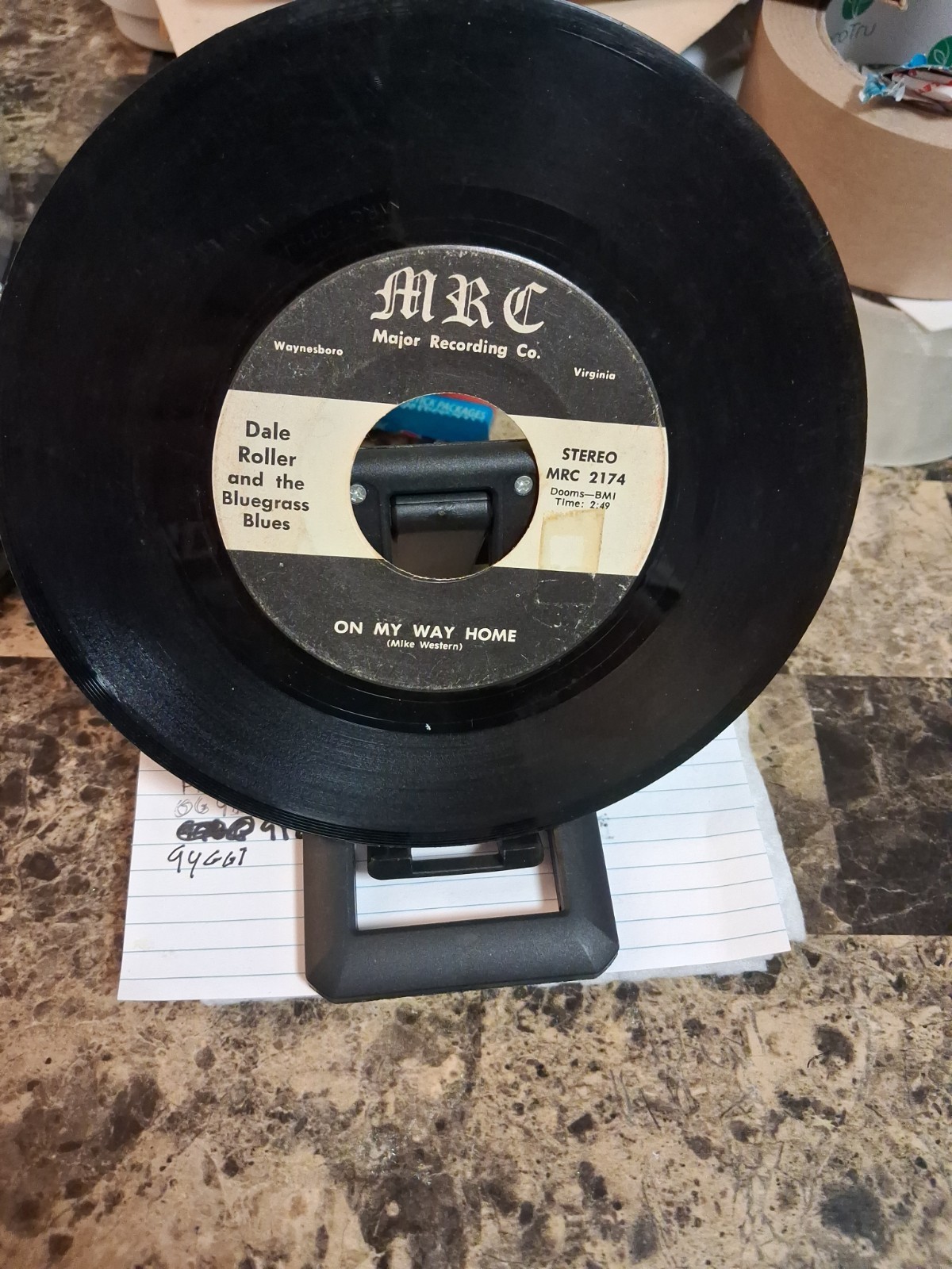 Dale Roller And The Bluegrass Blues 45rpm