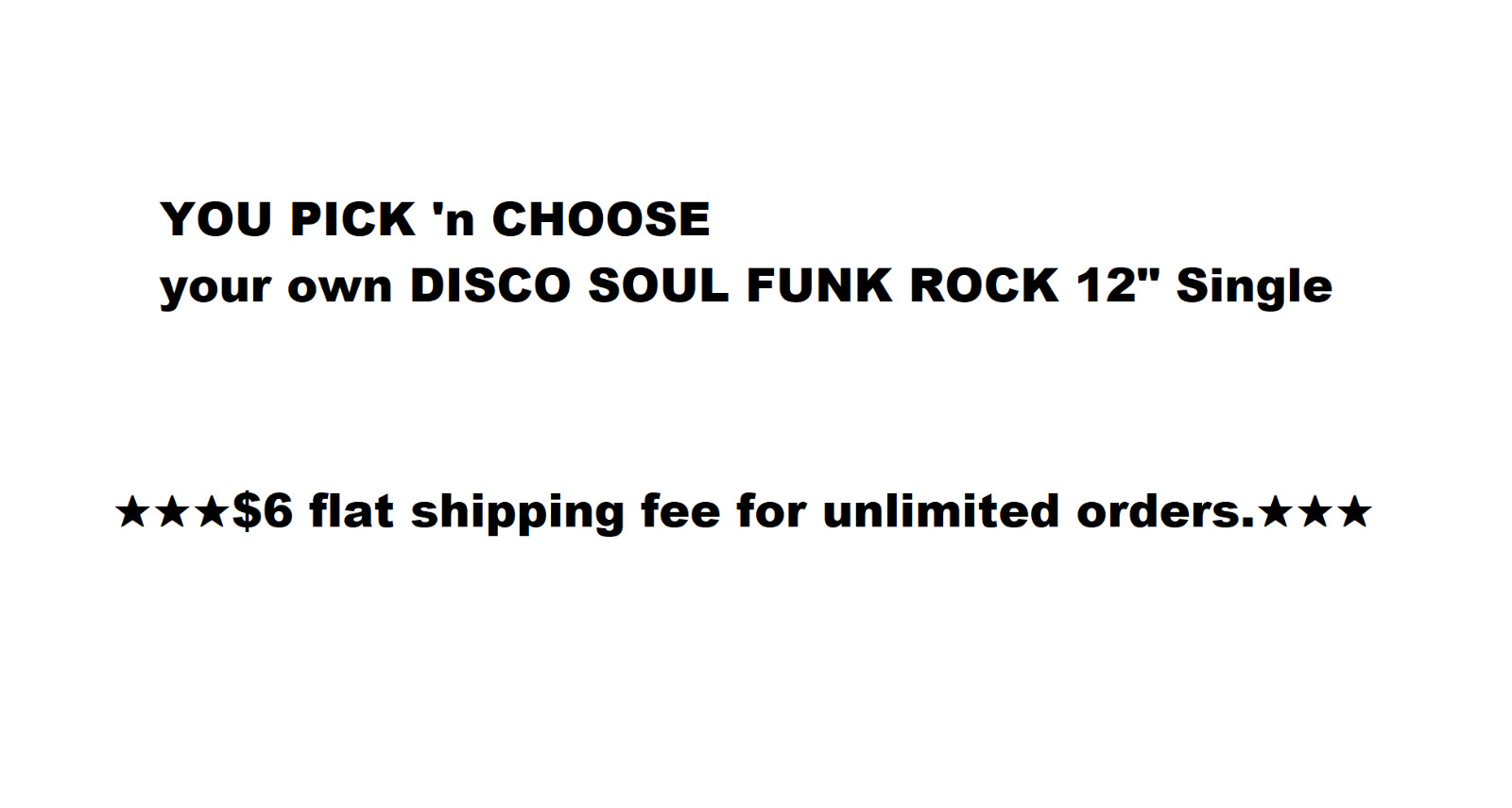 YOU PICK & CHOOSE 12″ Single 70s 80s ROCK SOUL FUNK DISCO $6 Flat Ship No Limit