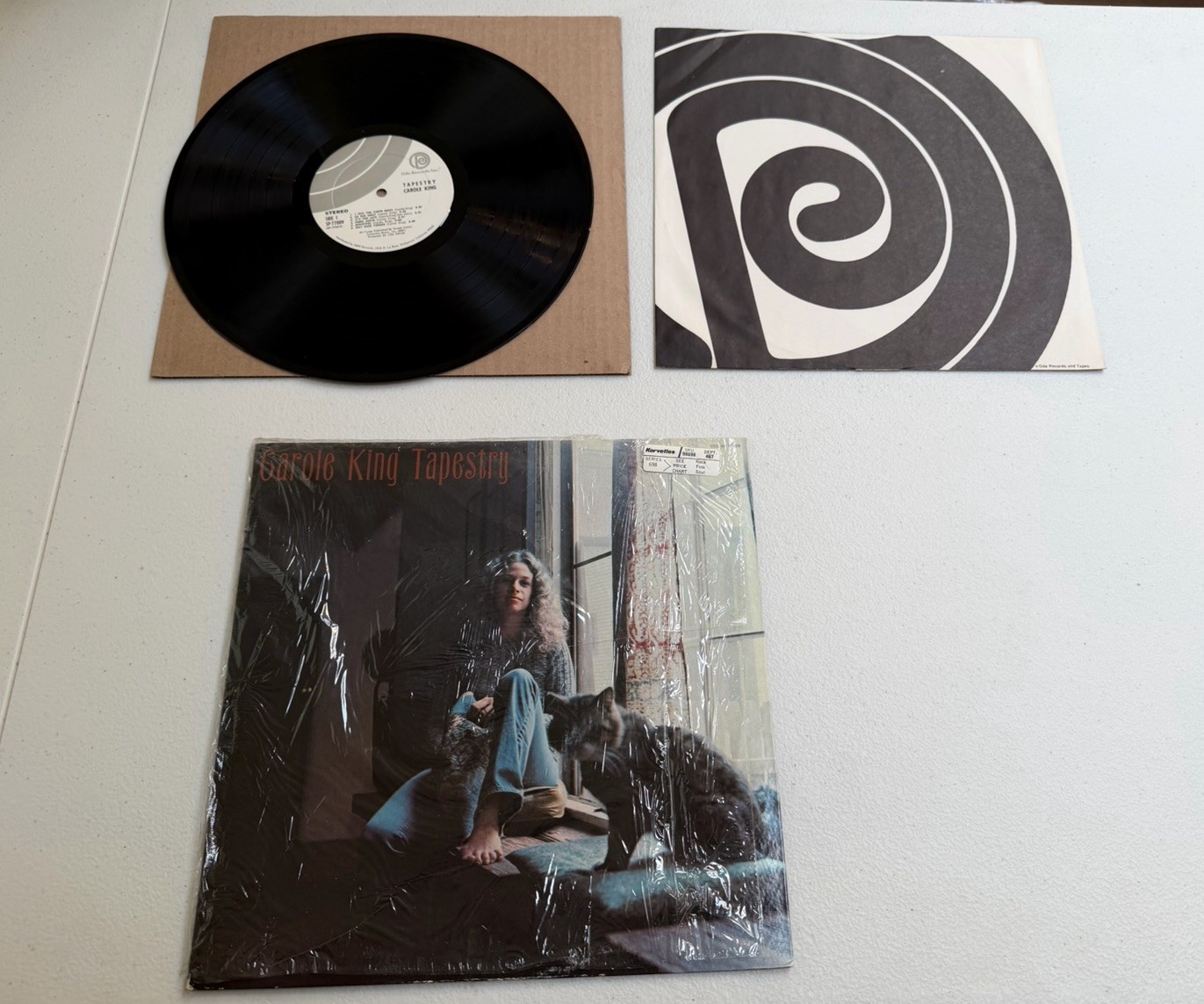1971 Carole King Tapestry Gatefold SP77009 Ode Inner sleeve – Orig 1st Pressing