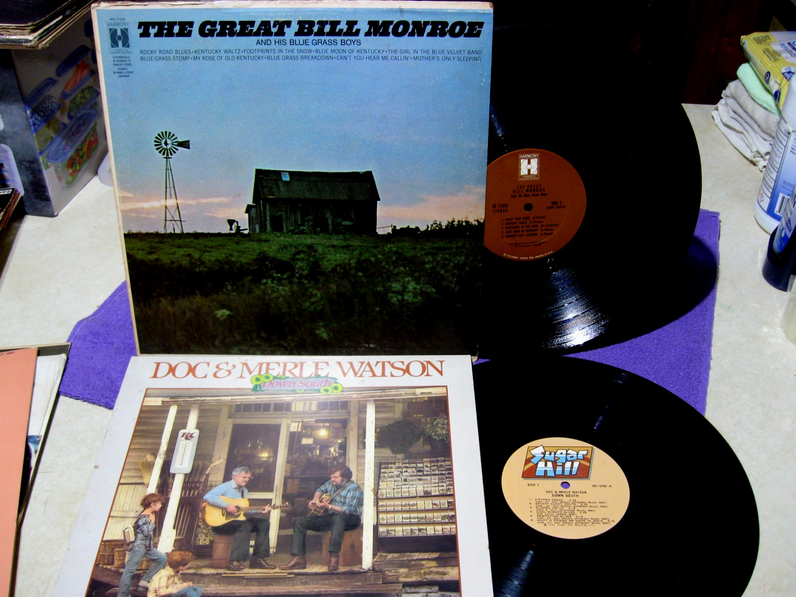 Classic Bluegrass Vinyl LP Lot BILL MONROE Doc & Merle WATSON Seldom Scene