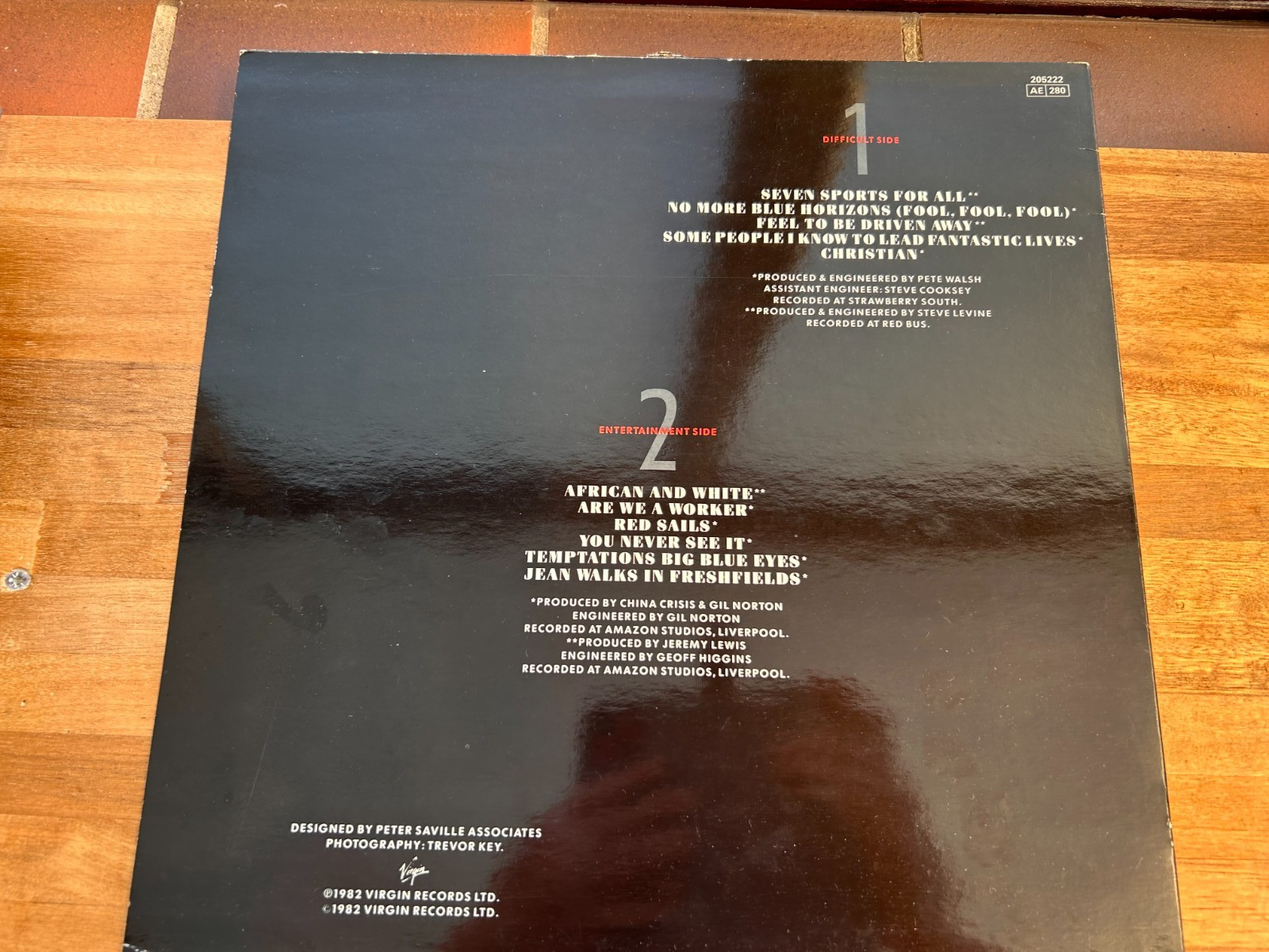 China Crisis Difficult Shapes & Passive Rhythms LP 1982 Virgin VG+/VG With inner