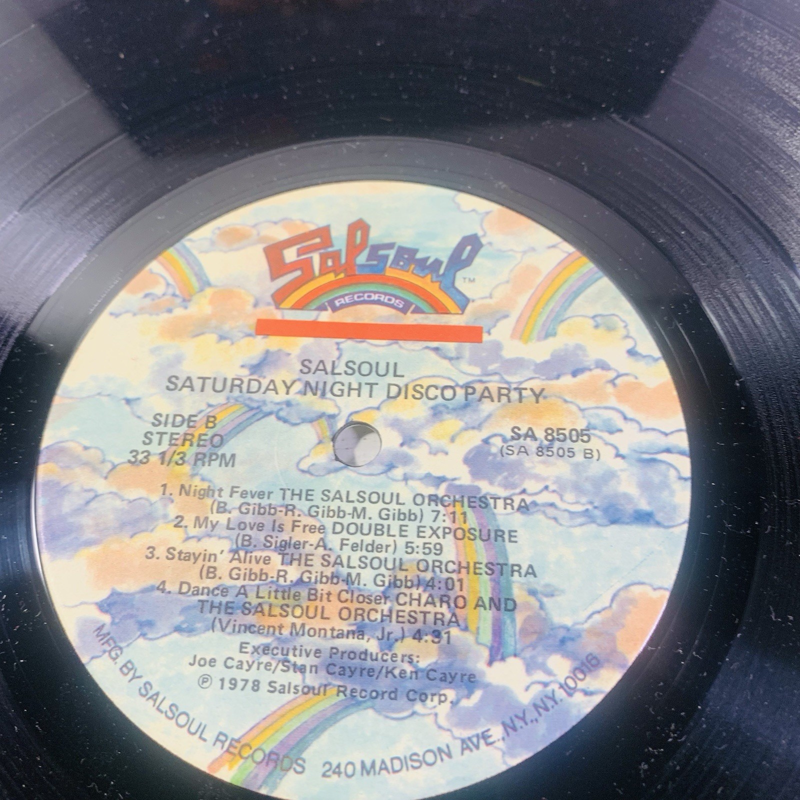 Saturday Night Disco Party 1978 Salsoul SA 8505 LP Vinyl Record Dance