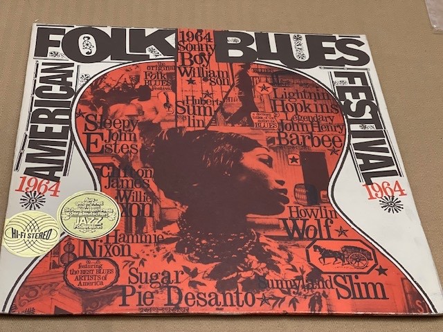 Various American Folk Blues Festival 1964 LP Record German Import 1st Issue