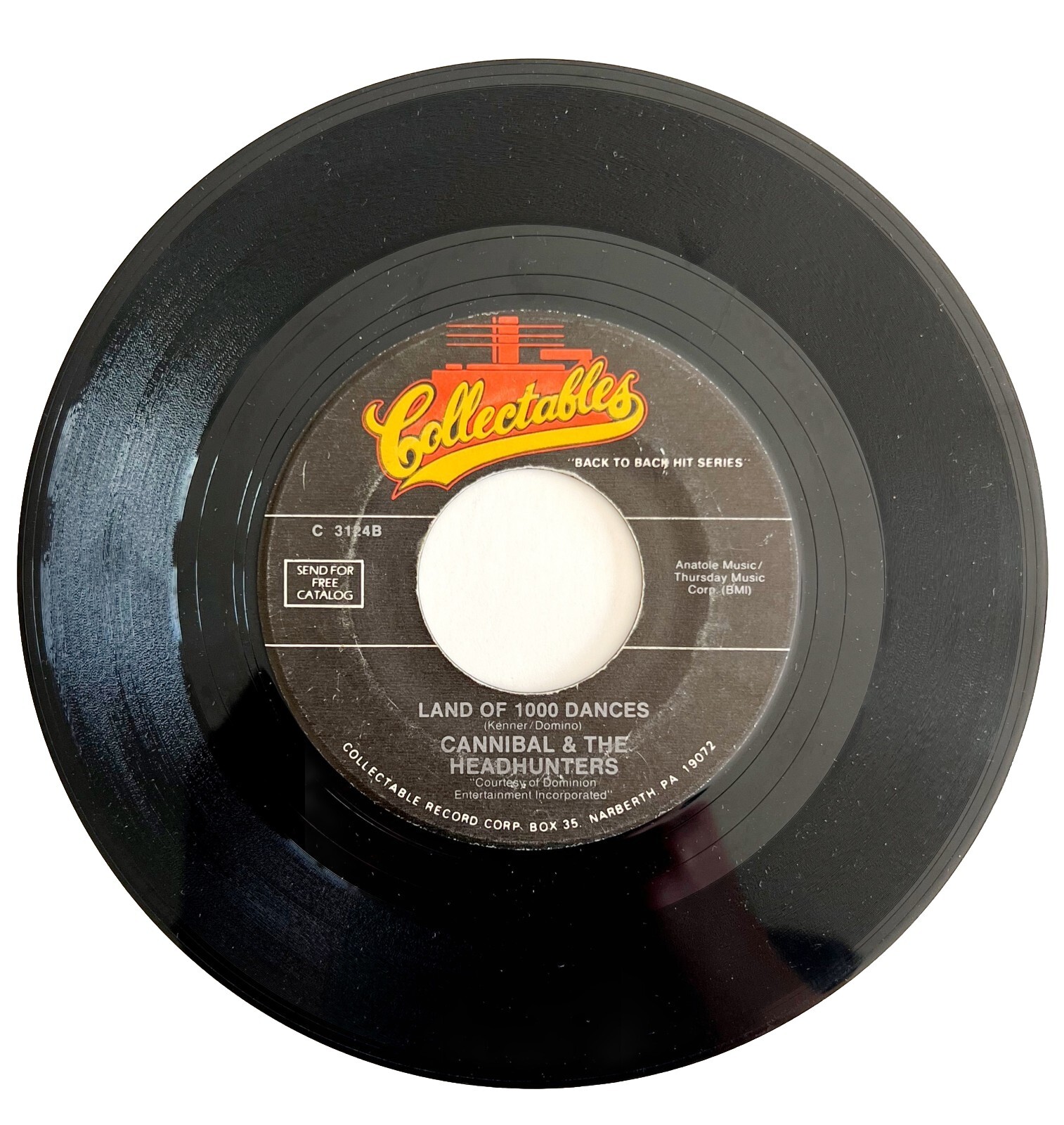 Cannibal & The Head Hunters Land Of 1000 Dances 45 Single 1967 Vinyl 7″ 45BinD