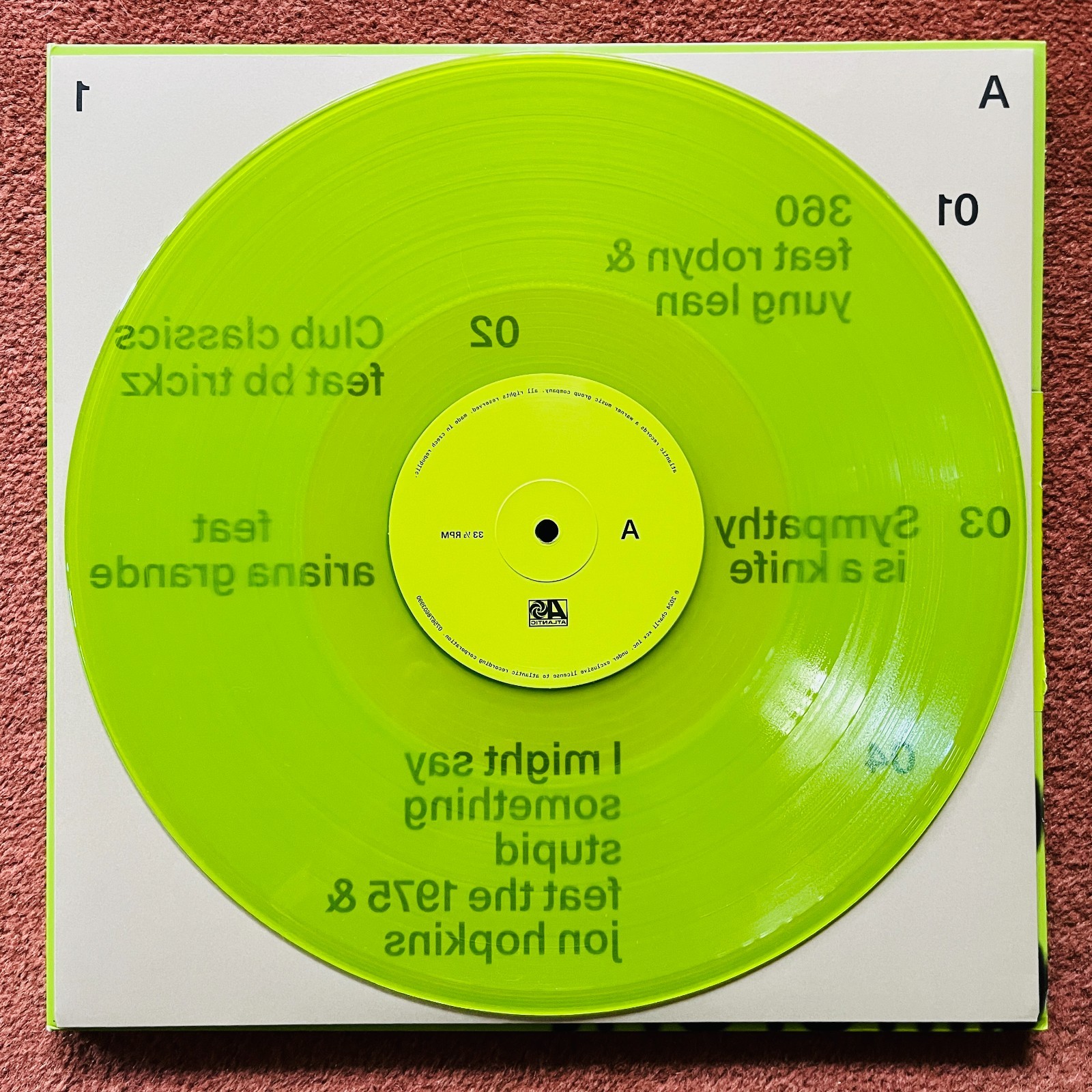 Charli XCX Brat And It’s Completely Different Gatefold Double Green 12″ Vinyl LP