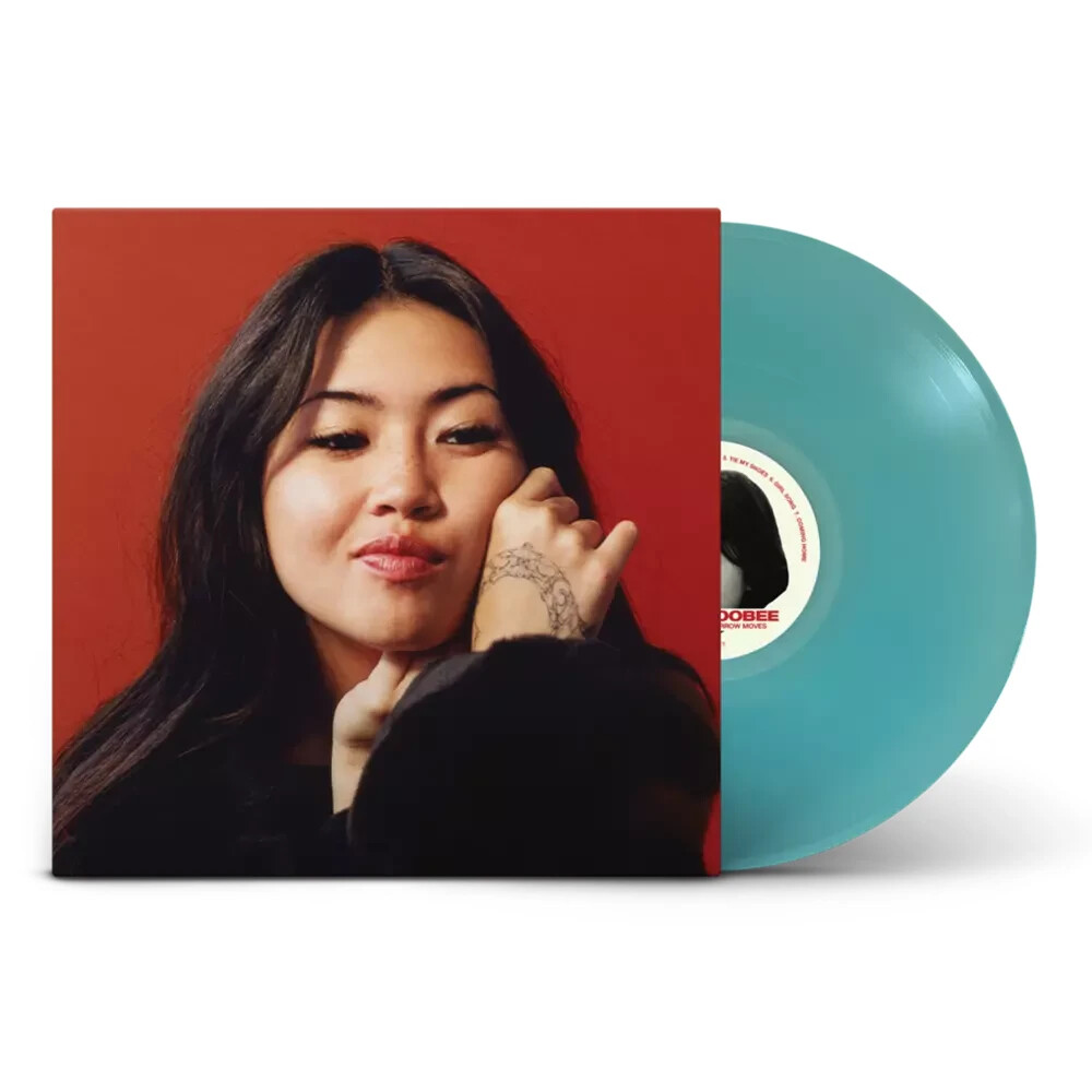 BEABADOOBEE – THIS IS HOW TOMORROW MOVES – TRANS SEA GLASS BLUE + POSTER – VG+