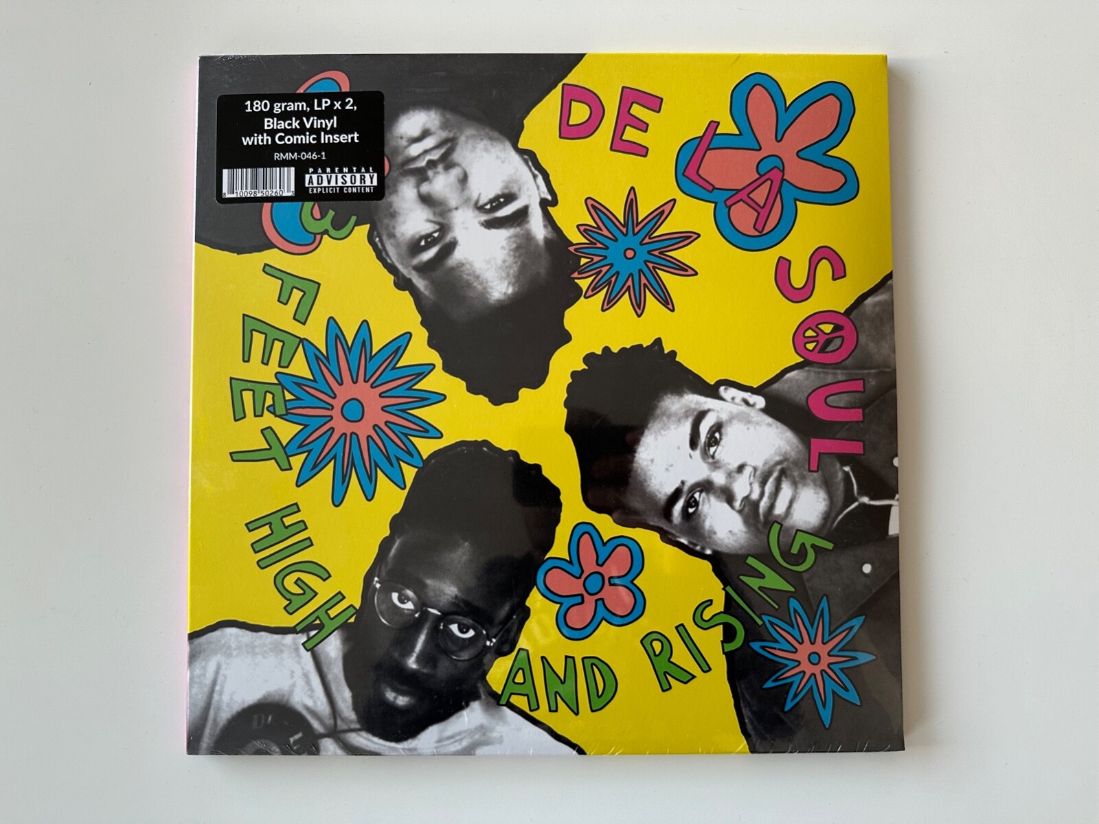 DE LA SOUL – 3 FEET HIGH & RISING – 2LP (BLACK VINYL) – AOI – 810098502603