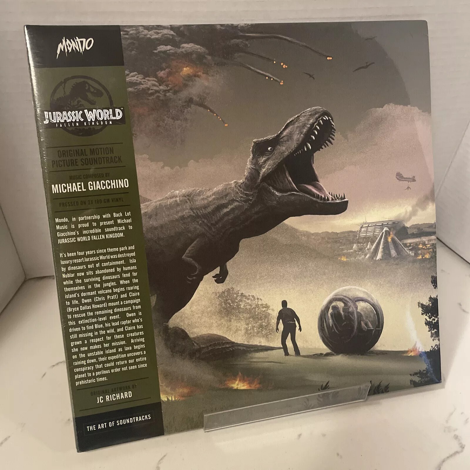 Jurassic World: Fallen Kingdom Soundtrack 2x 180gm Vinyl LP Record! park! NEW!!!