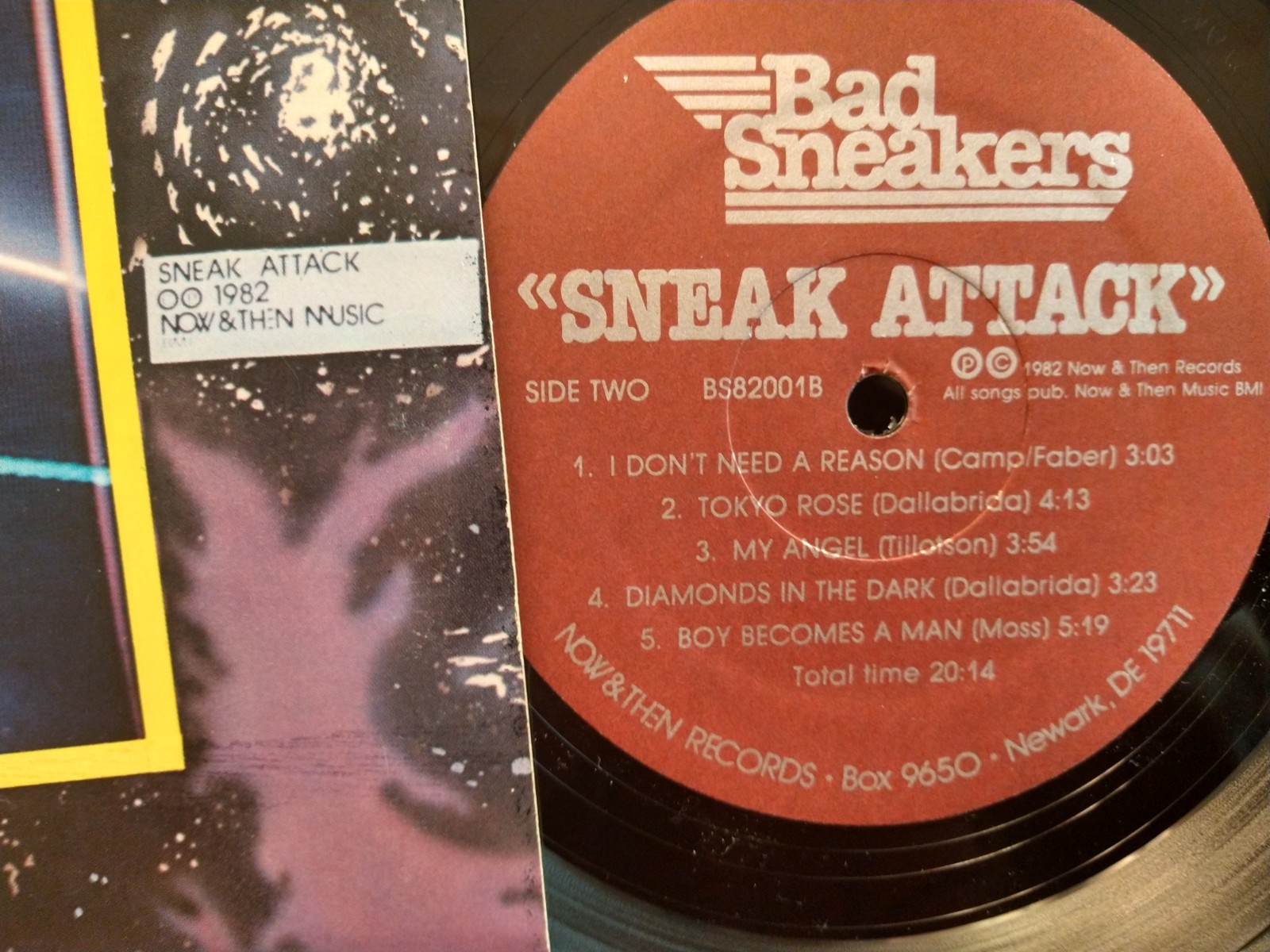 BAD SNEAKERS: Sneak Attack, Record Vinyl LP 1982 EX/EX