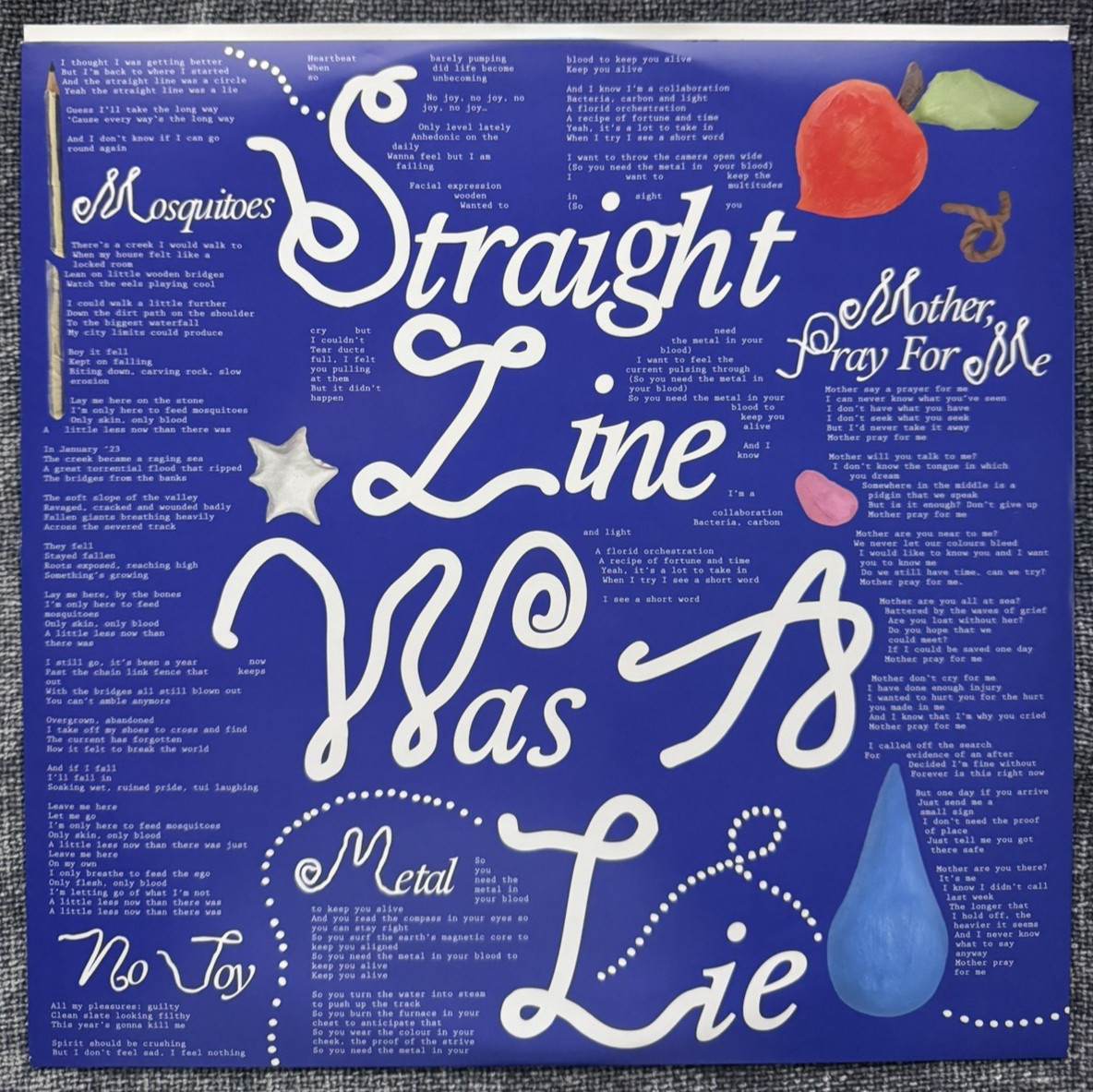 The Beths – Straight Line Was A Lie – SIGNED COVER – Blue Sky Colored Vinyl
