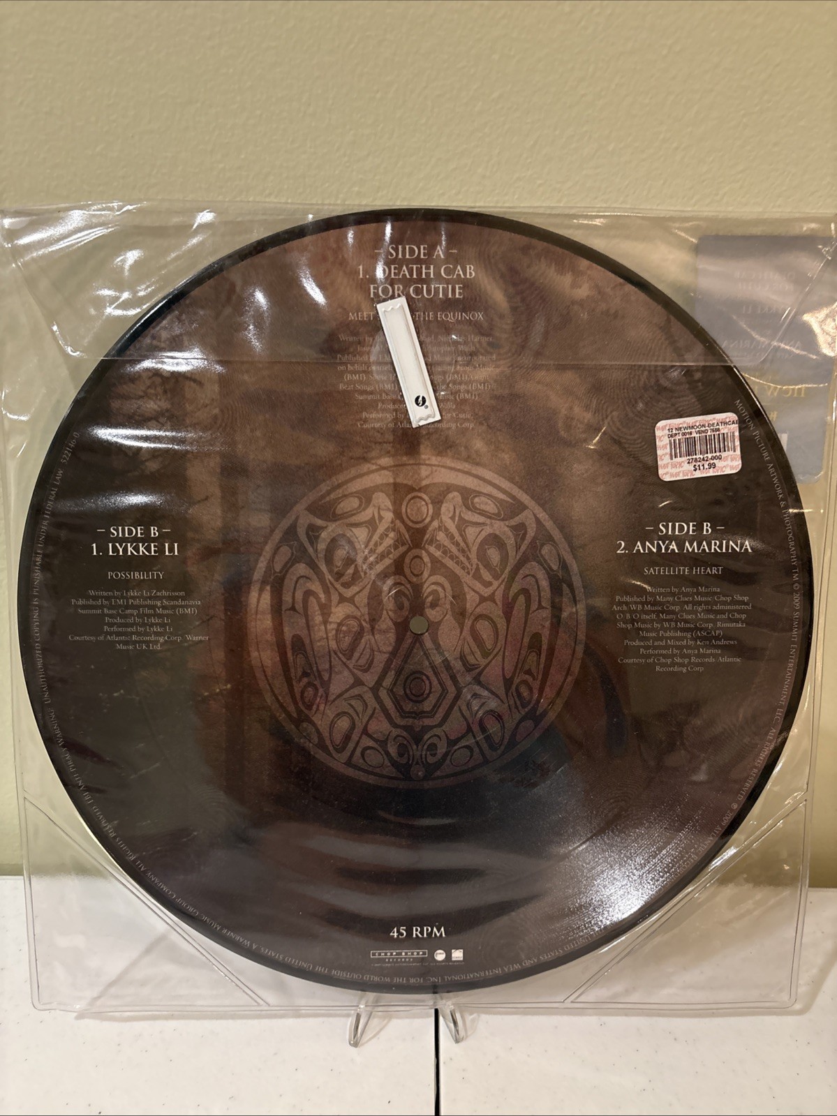 Twilight Saga New Moon Soundtrack Picture Vinyl Hot Topic Exclusive New/Sealed
