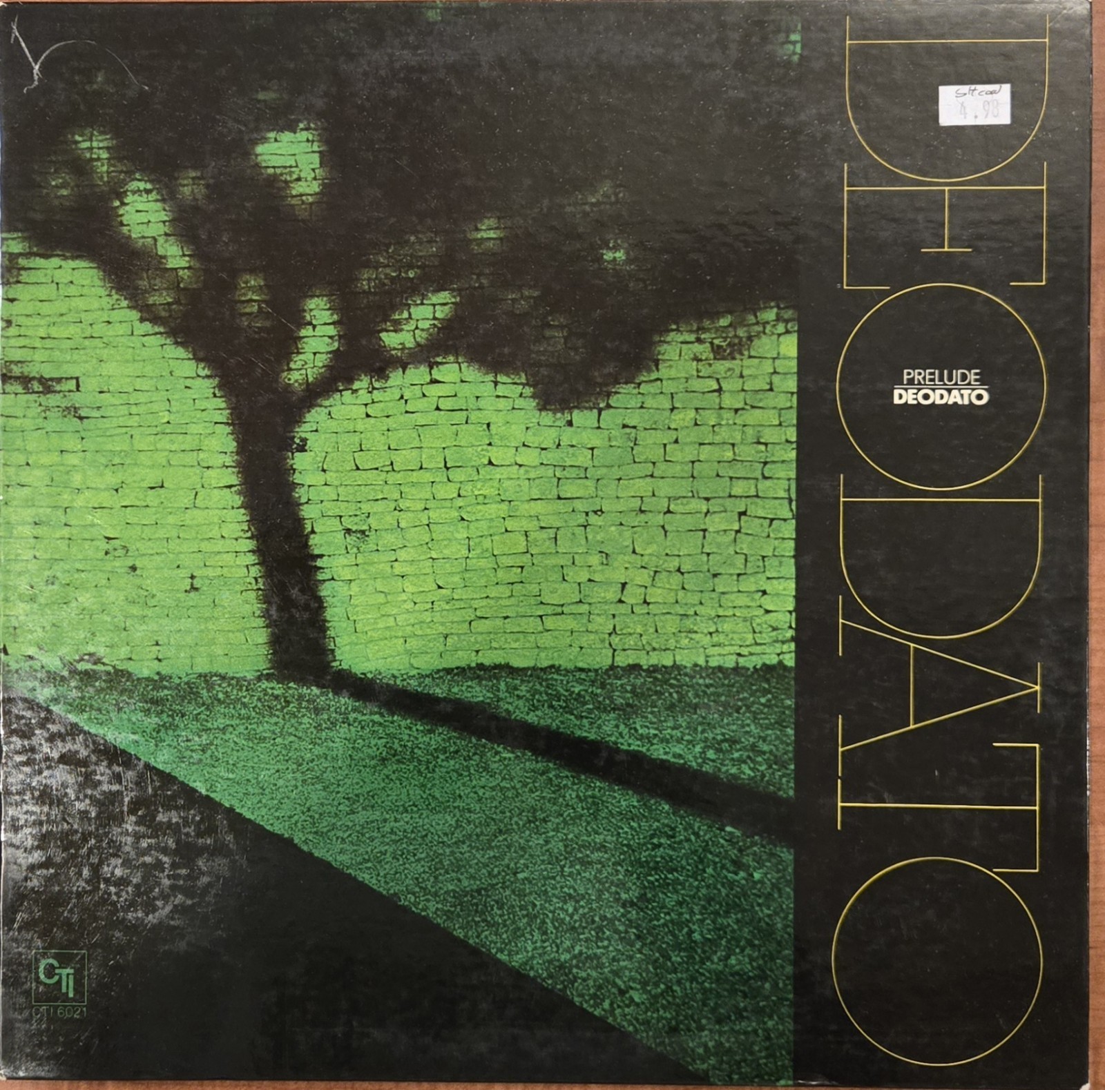 DEODATO Prelude LP Record VTG 1972 CTSQ 6021 Jazz Funk Soul VG+
