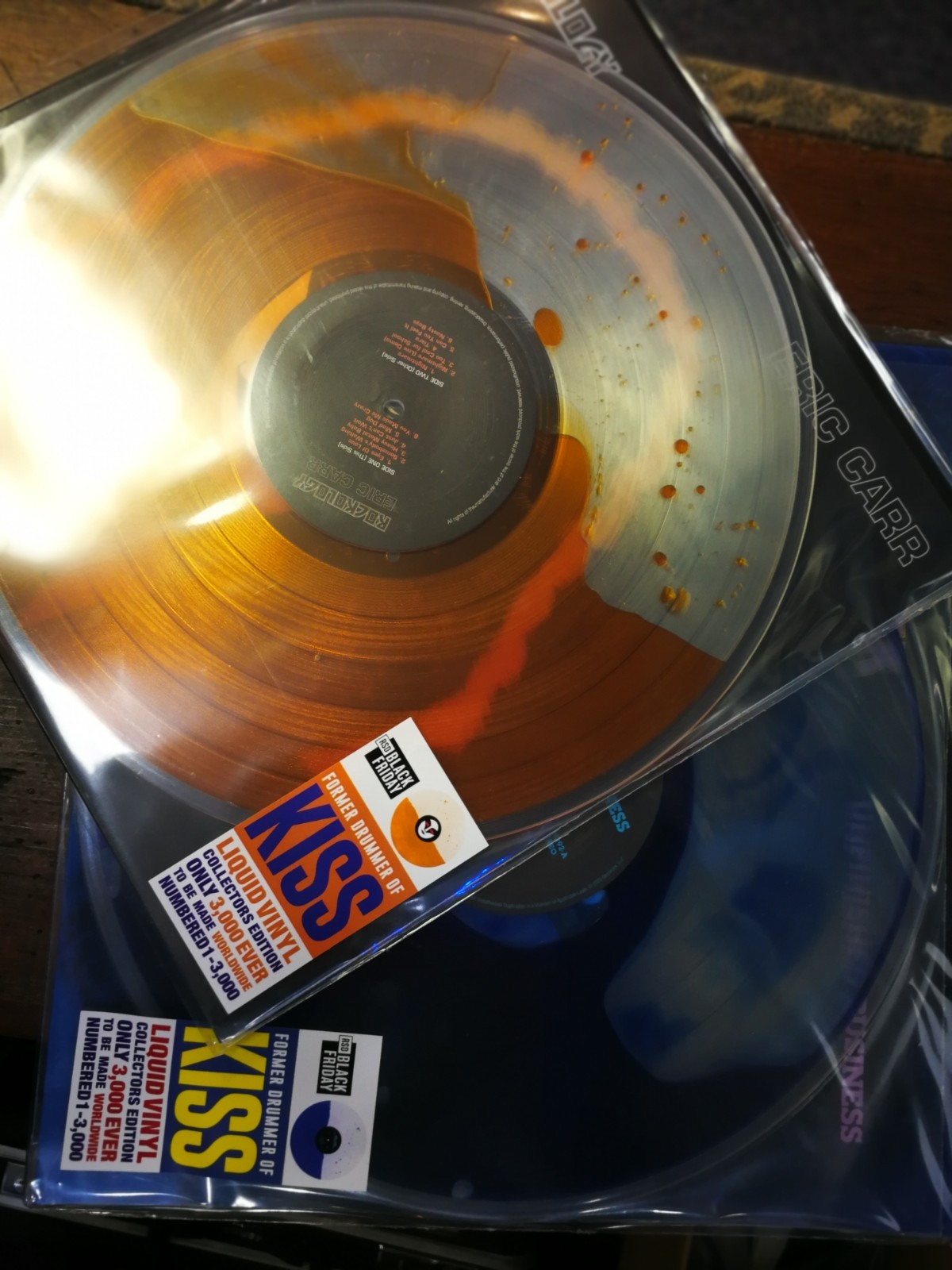 KISS Eric Carr LIQUID VINYL Collectors Edition RSD Black Friday Double 2LP SET