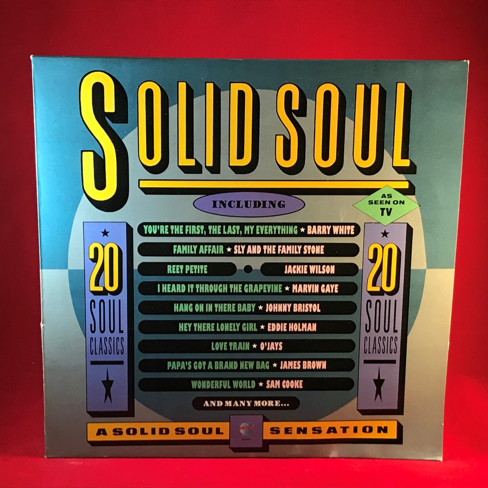 VARIOUS Solid Soul 1987 UK Telstar Vinyl LP ‎ vinyl LP Billy Paul Marvin Gaye