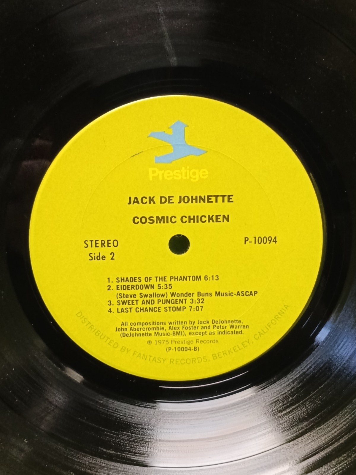 JACK DeJOHNETTE Cosmic Chicken John Abercrombie Alex Foster Peter Warren LP