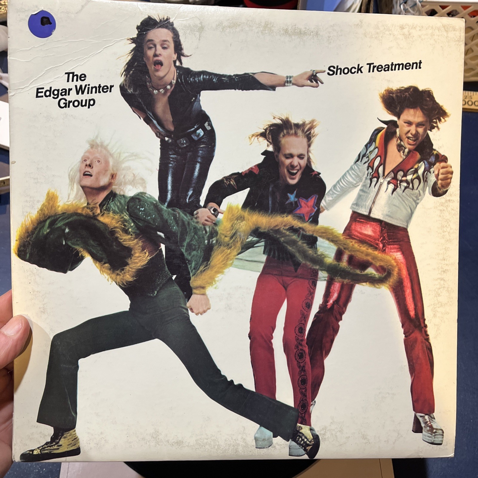 THE EDGAR WINTER GROUP: shock treatment, 1974 LP PE 32461 VG+